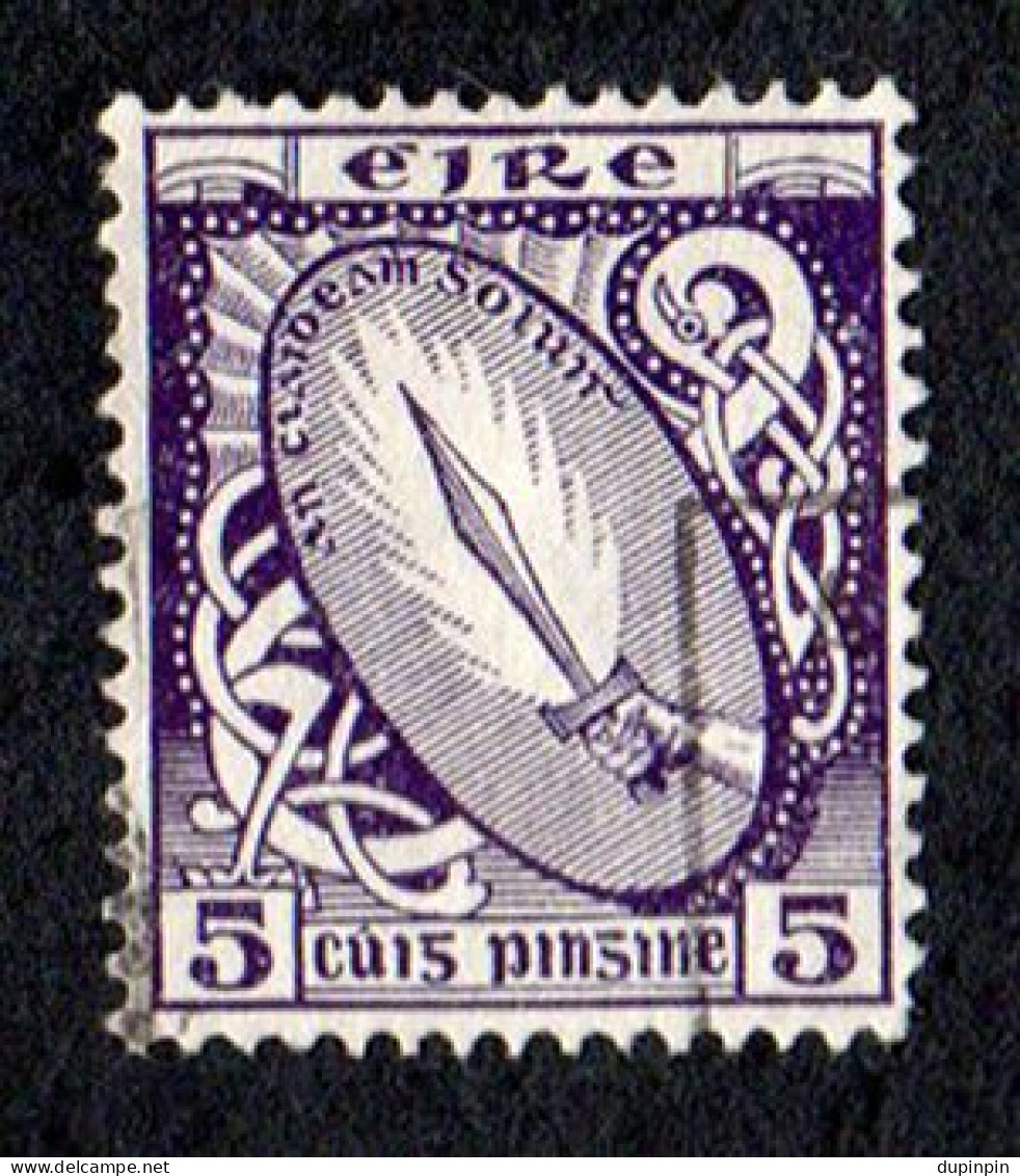 Irlande 1941 Yv. N°85 – 5p Violet – Oblitéré - Gebruikt