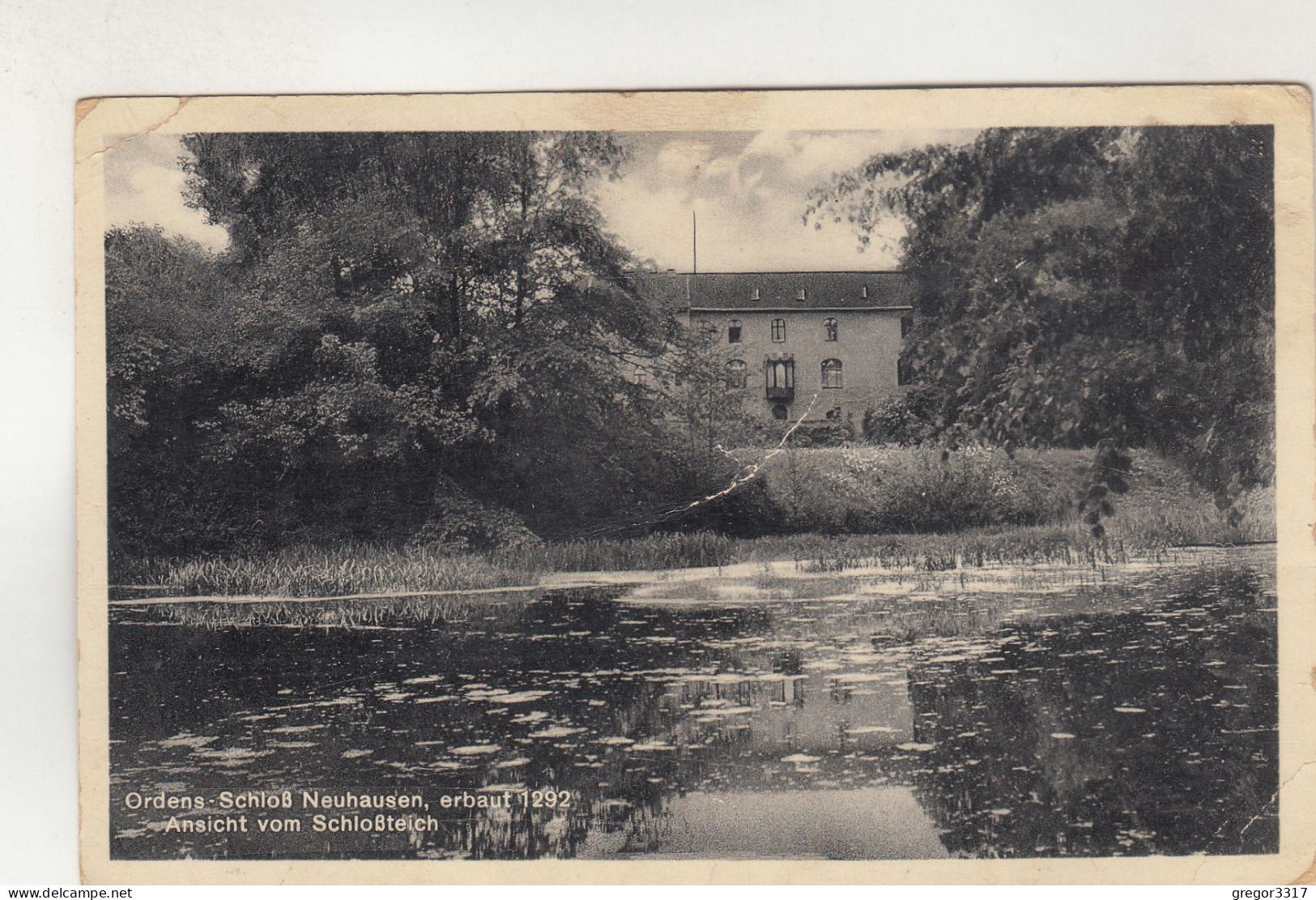 D6171) Ordens Schloß NEUHAUSEN - Ansicht Vom Schloßteich ALT 1939 - Neuhausen (Erzgeb.)