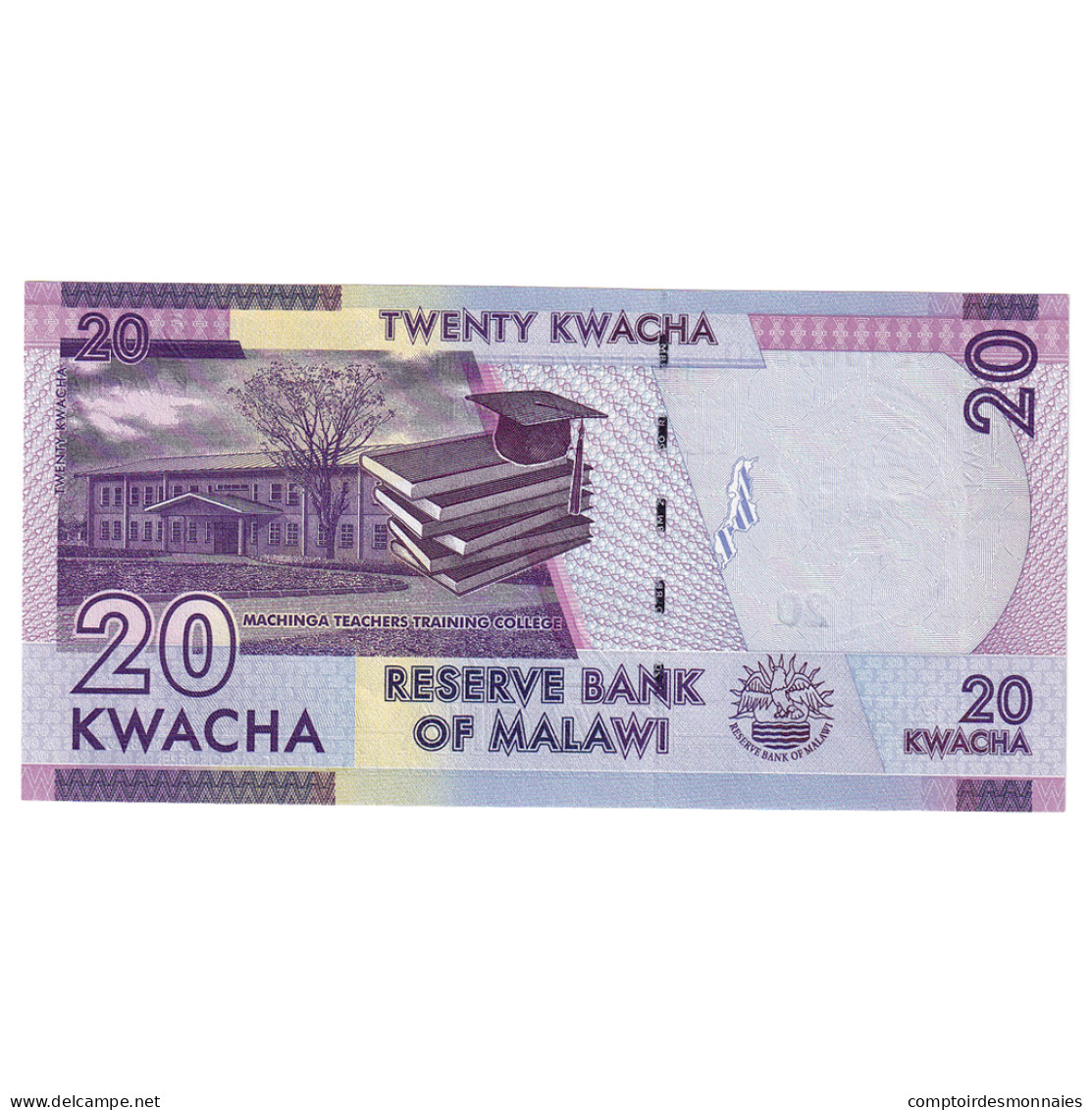 Billet, Malawi, 20 Kwacha, 2020, 2020-01-01, KM:57, NEUF - Malawi
