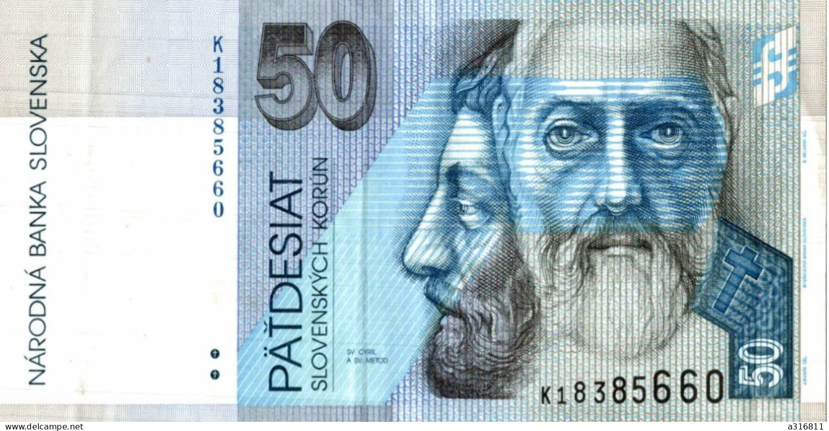 Billet, Slovénie , , Narodna Banka Slovenska , 50 ,patdesiat Slovenskych KORUN , 2 Scans - Slovenia