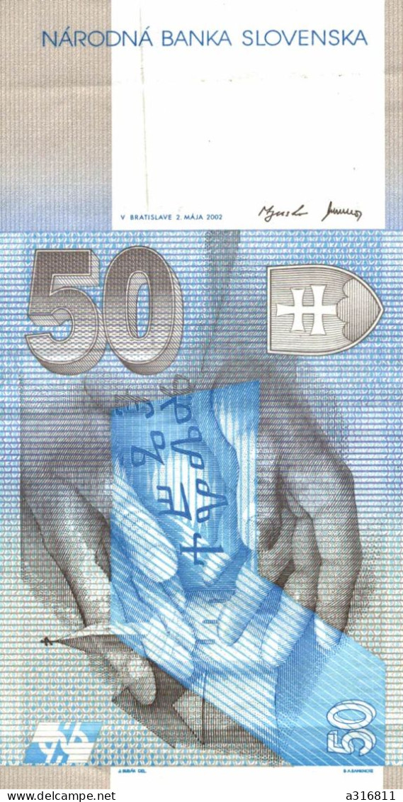 Billet, Slovénie , , Narodna Banka Slovenska , 50 ,patdesiat Slovenskych KORUN , 2 Scans - Slovénie