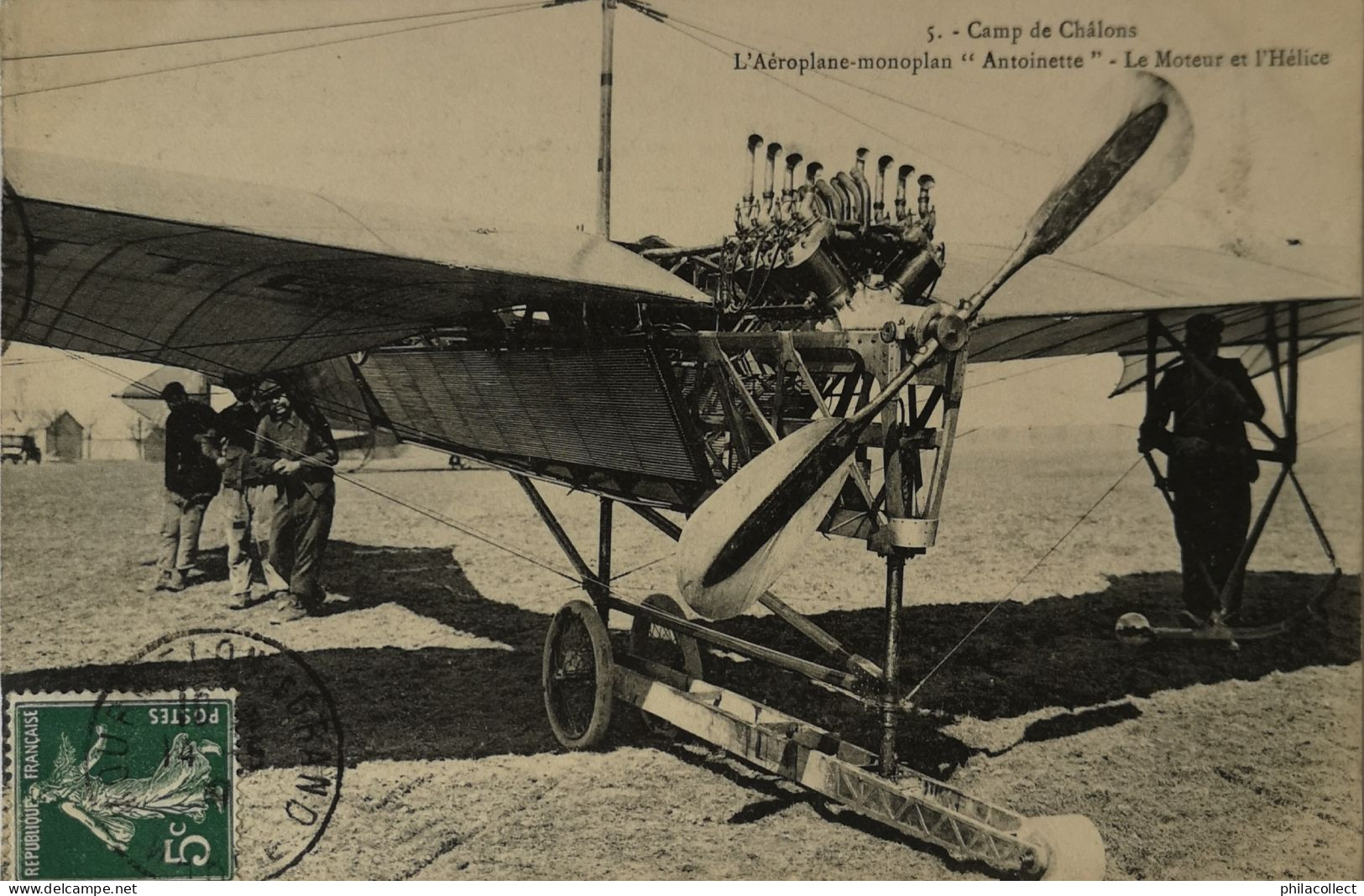 Aviation // Camp De Chalons - Aeroplane Monoplan Antoinette 1909 - ....-1914: Précurseurs