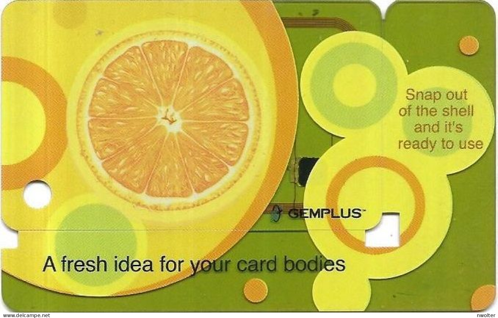 @+ Carte Gemplus Démonstration Transparente - A Fresh Idea For Your Card Bodies - Circuit Visible - Cartes De Salon Et Démonstration