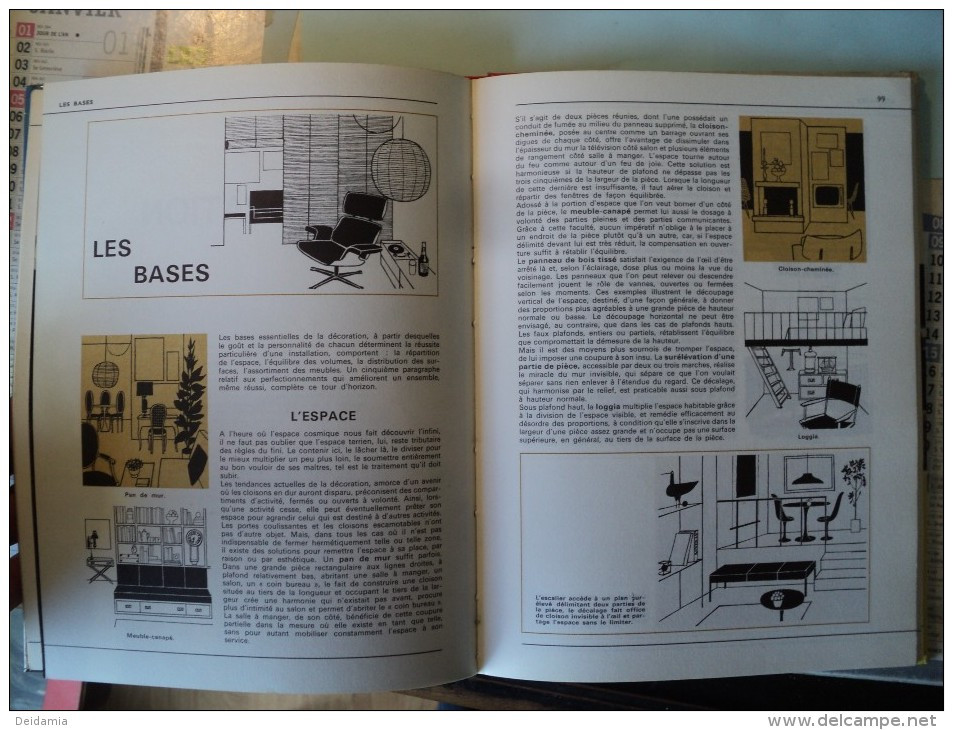 INSTALLER ET DECORER SA MAISON, Librairie Larousse 1965 - Décoration Intérieure