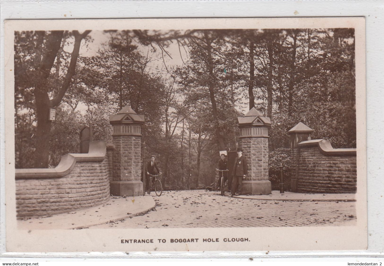 Entrance To Boggart Hole Clough. * - Down