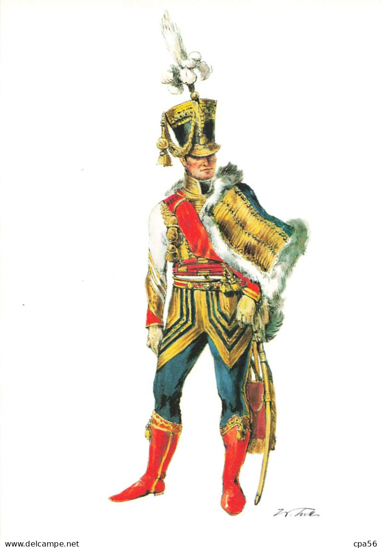 Un Beau Lot De 6 Cartes UNIFORMES - Militaires à Cheval - Hussard - Grenadier - Etc...19e S - Illustrateur W. TRITT - Uniformi
