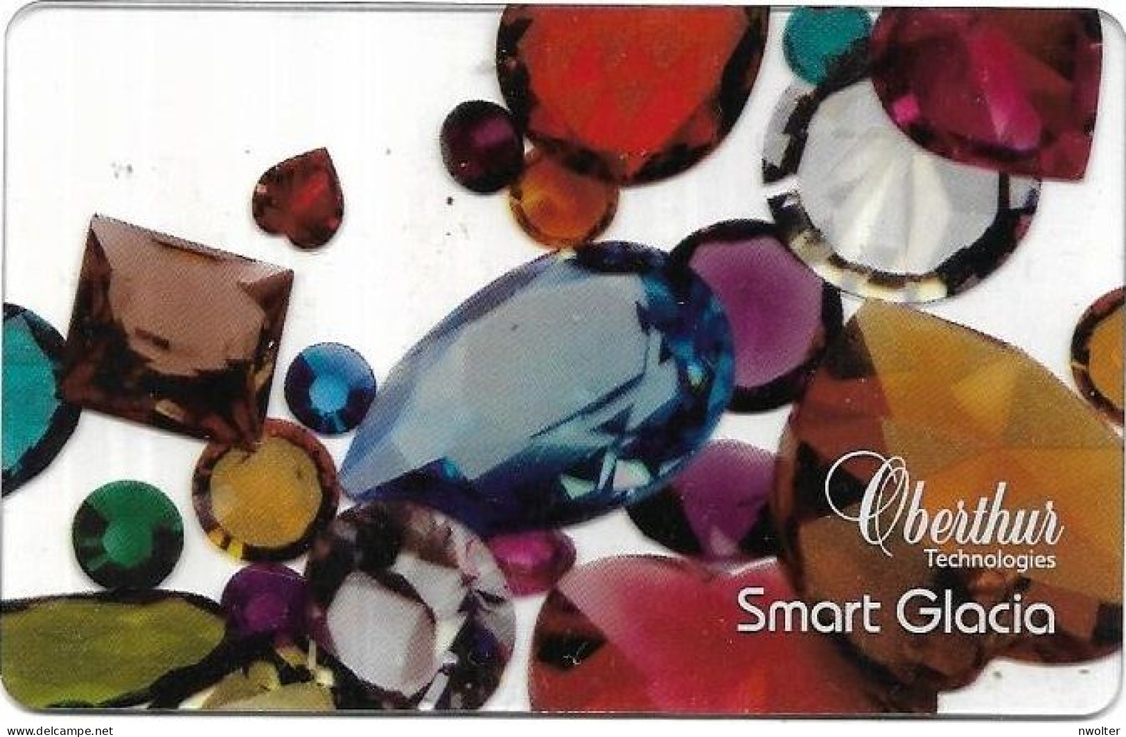 @+ Carte Démonstration Oberthur - Smart Glacia Transparente - Exhibition Cards