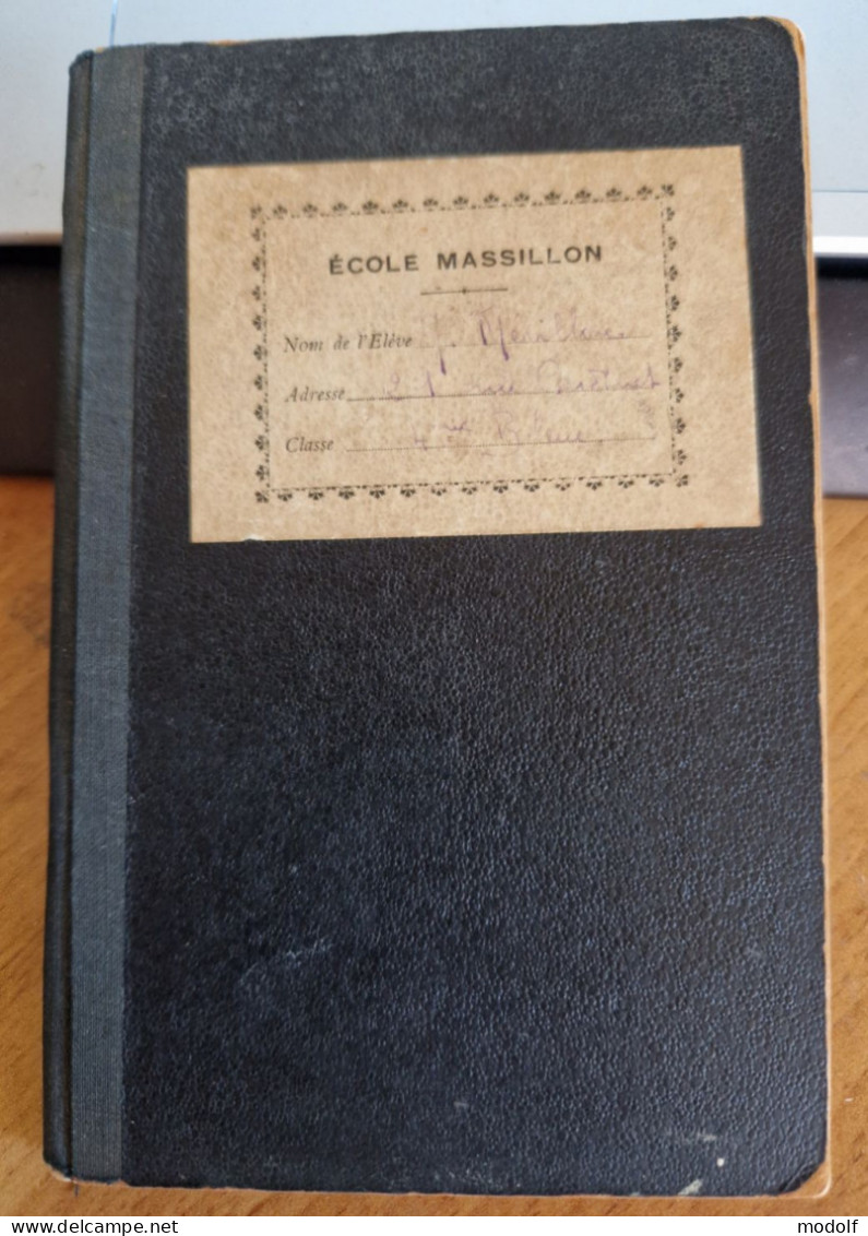 Carnet De Notes De L'école Massillon, Paris - 1925-1926 - Diplômes & Bulletins Scolaires