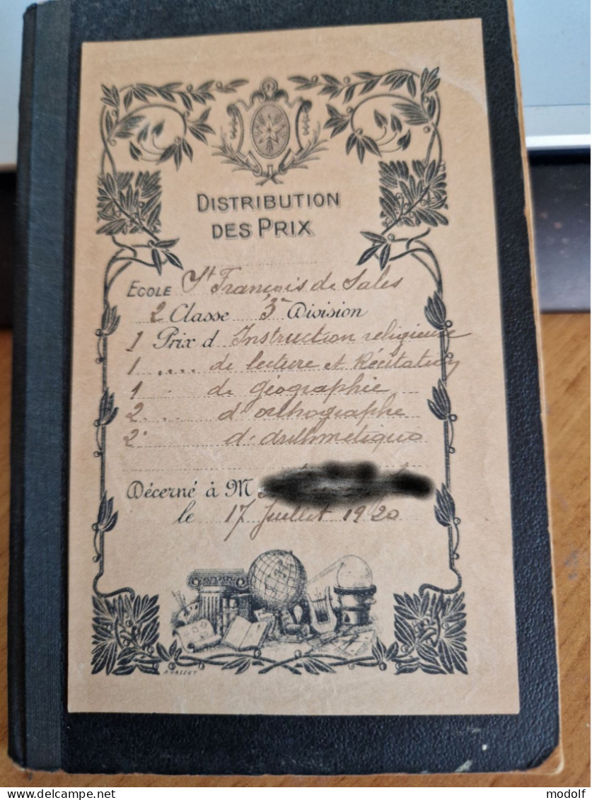 Carnet De Notes De L'école Massillon, Paris - 1925-1926 - Diplômes & Bulletins Scolaires