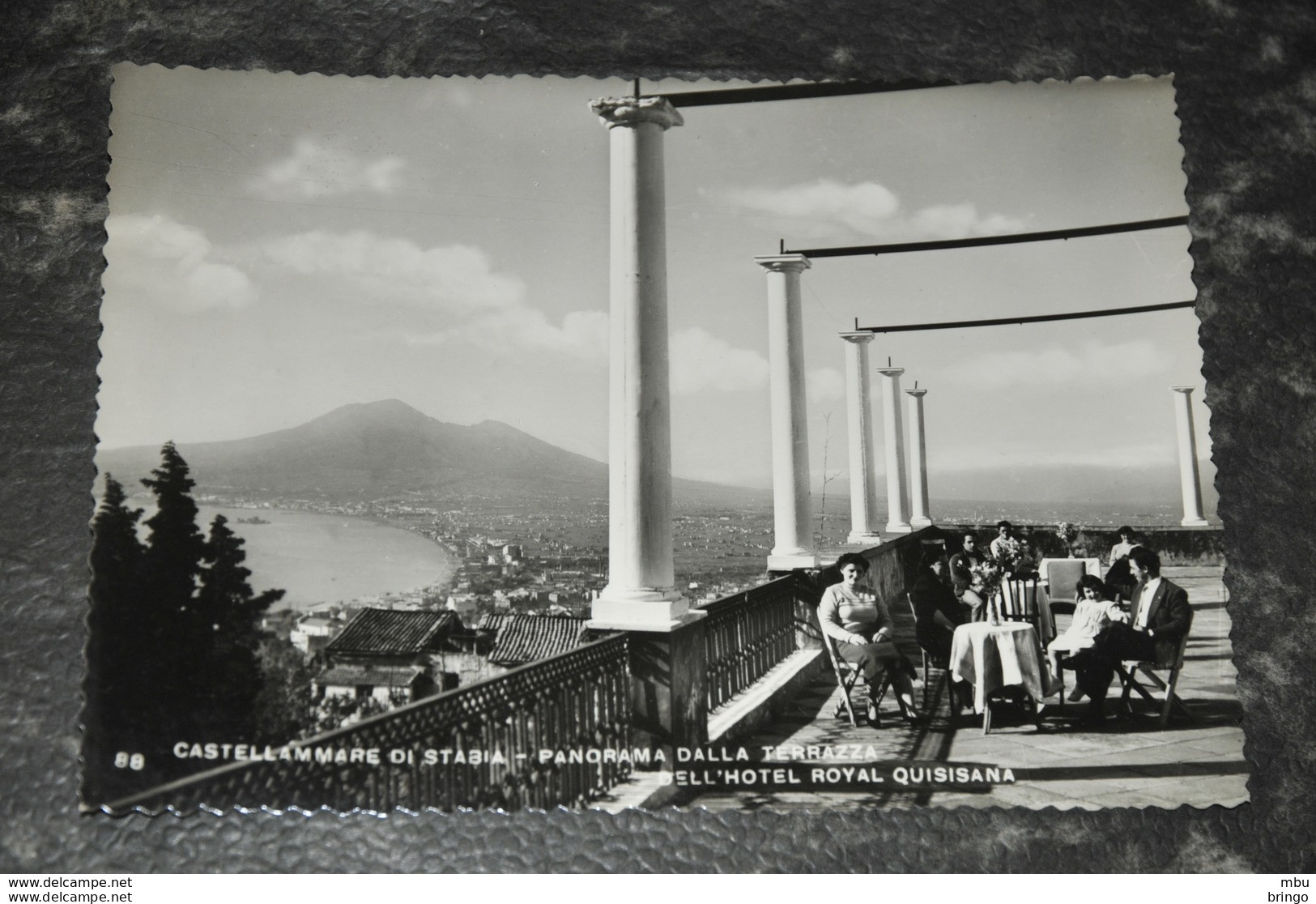 A3084  Castellammare Di Stabia  Panorama Dalla Terazza Dell'hotel Royal Quisiana / Animata - Castellammare Di Stabia