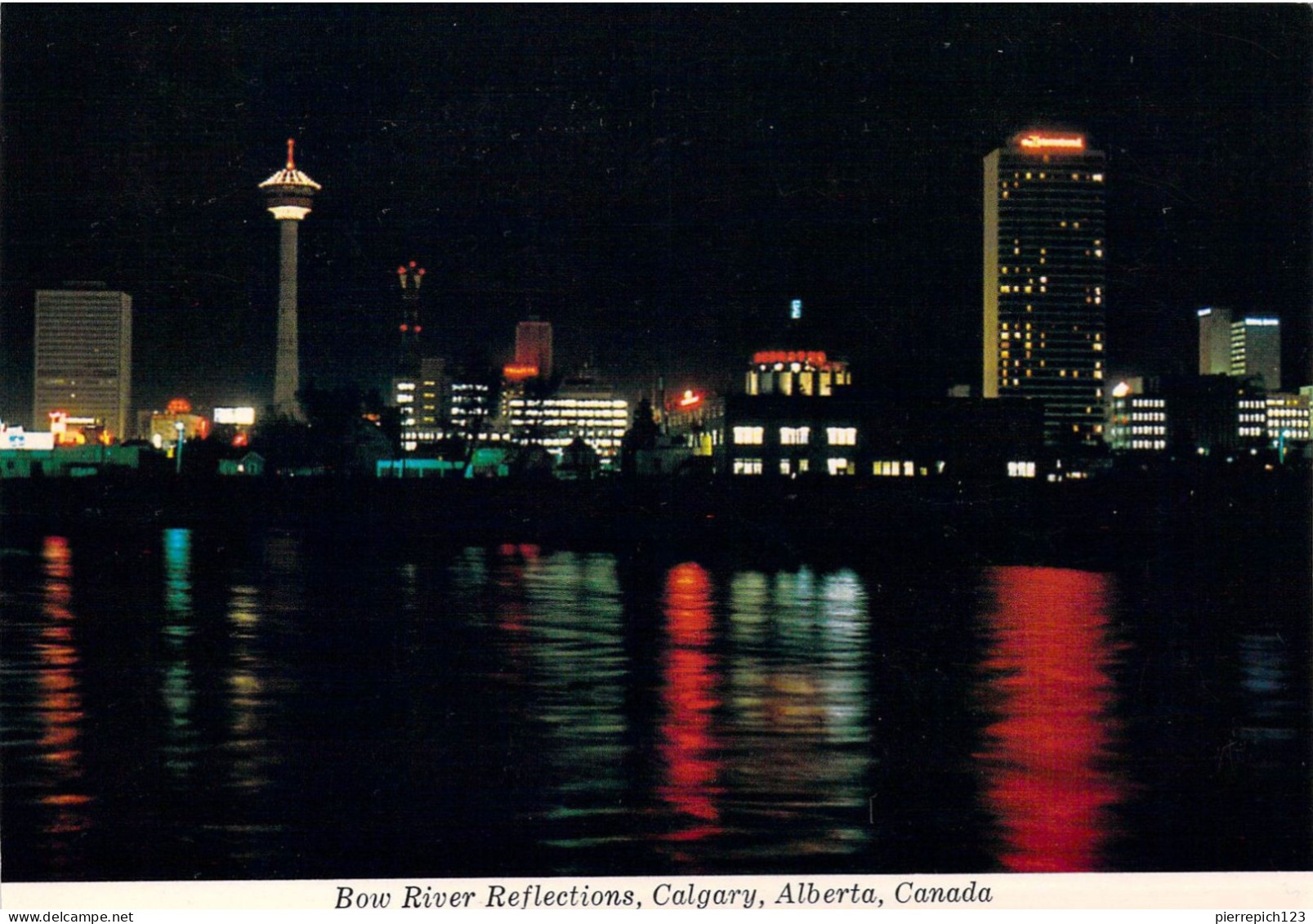 Calgary - Vue Nocturne Sur La Ville Illuminée - Calgary