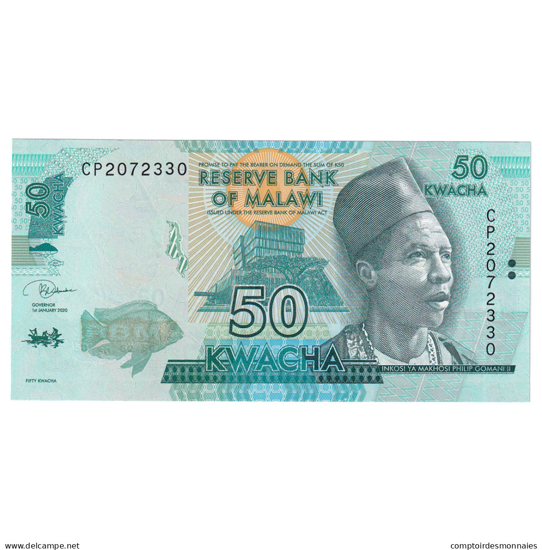 Billet, Malawi, 50 Kwacha, 2020, 2020-01-01, KM:58, NEUF - Malawi