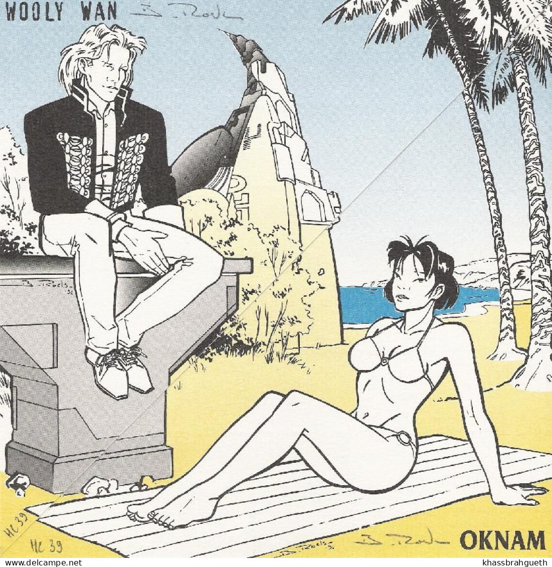 ROELS - 4 EX-LIBRIS "OKNAM" & "WOOLY WAN" - N° & Signé (ODZ) - Illustratoren P - R