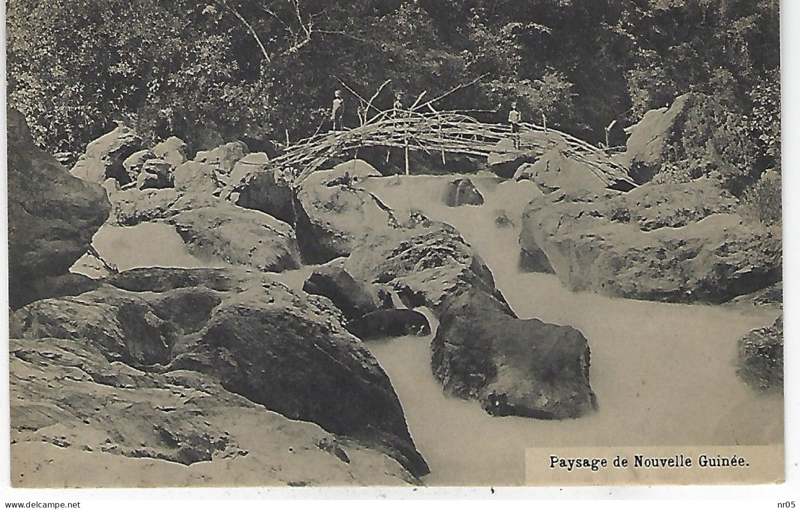 GUINEE FRANCAISE ( Afrique Occidentale Francaise ) - NOUVELLE GUINEE - Paysage ( Passerelle ) - Guinée Française