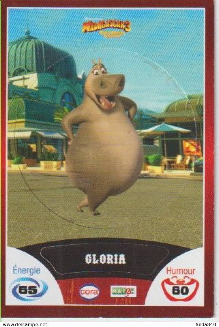 Carte Collector: Images De Carte Cora Dreamworks Madagascar 3.  "Gloria".  5/90.  2012 - Disney