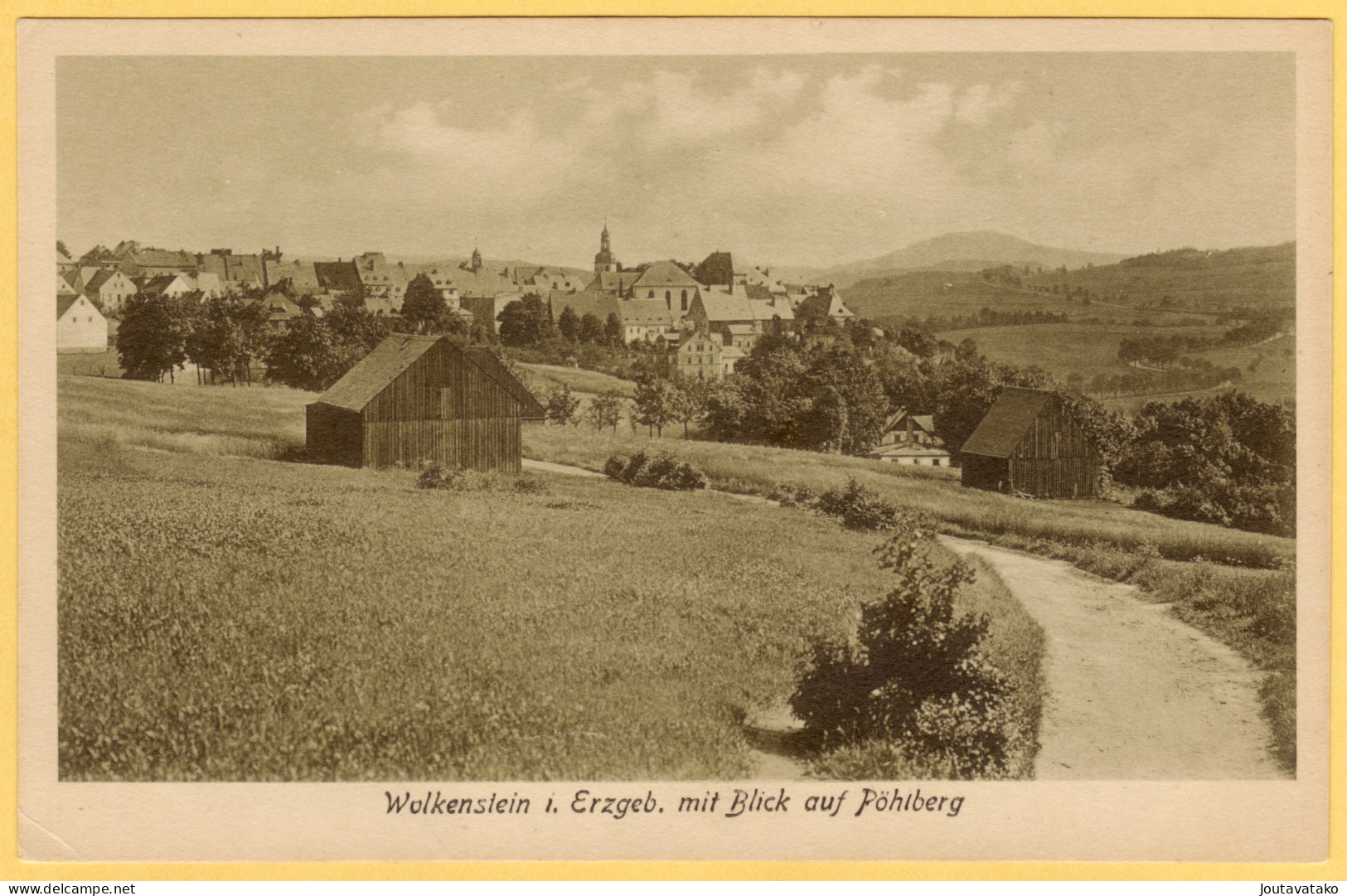 Wolkenstein I. Erzgeb. Mit Blick Auf Pöhlberg, Germany - Wolkenstein