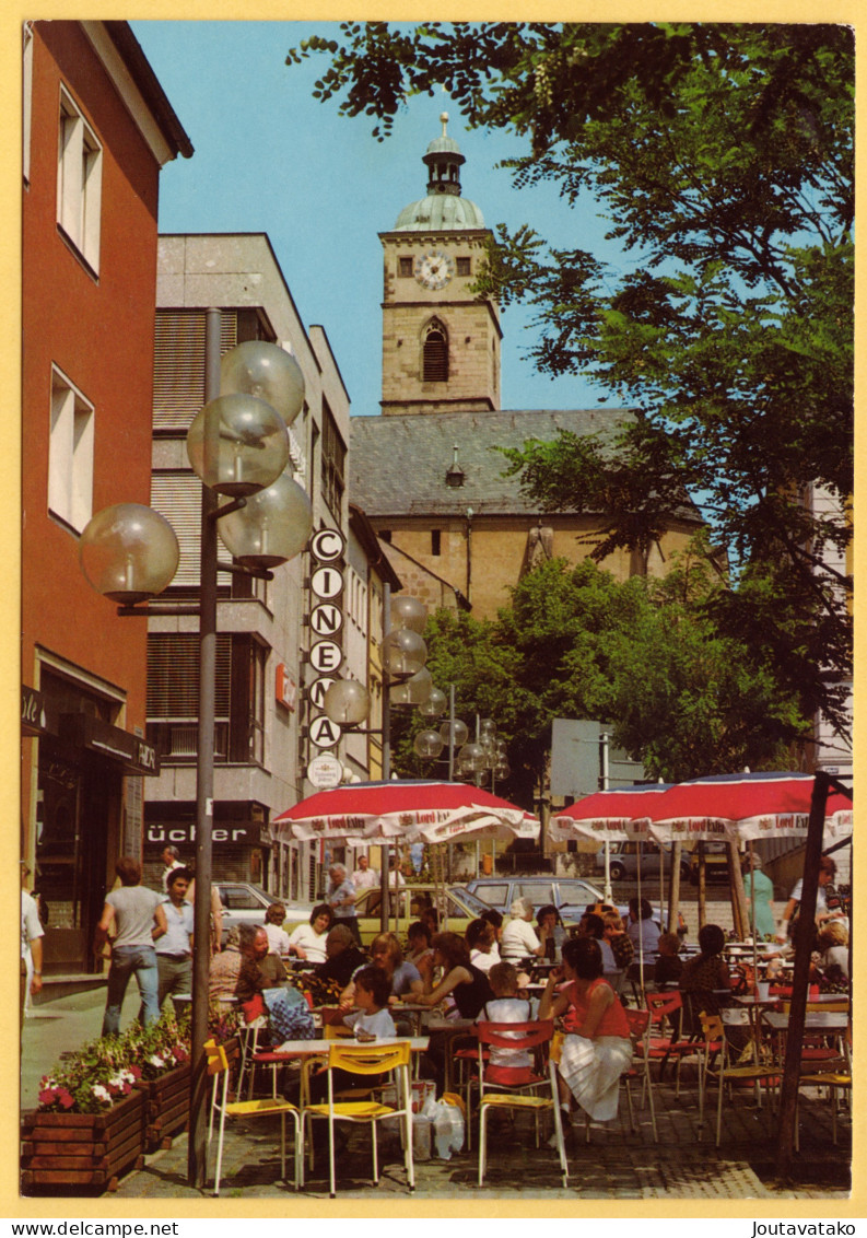 Market Square, Restaurant, Cinema, Church, Kirche - Partie Am Marktplatz - Schweinfurt, Germany - Schweinfurt