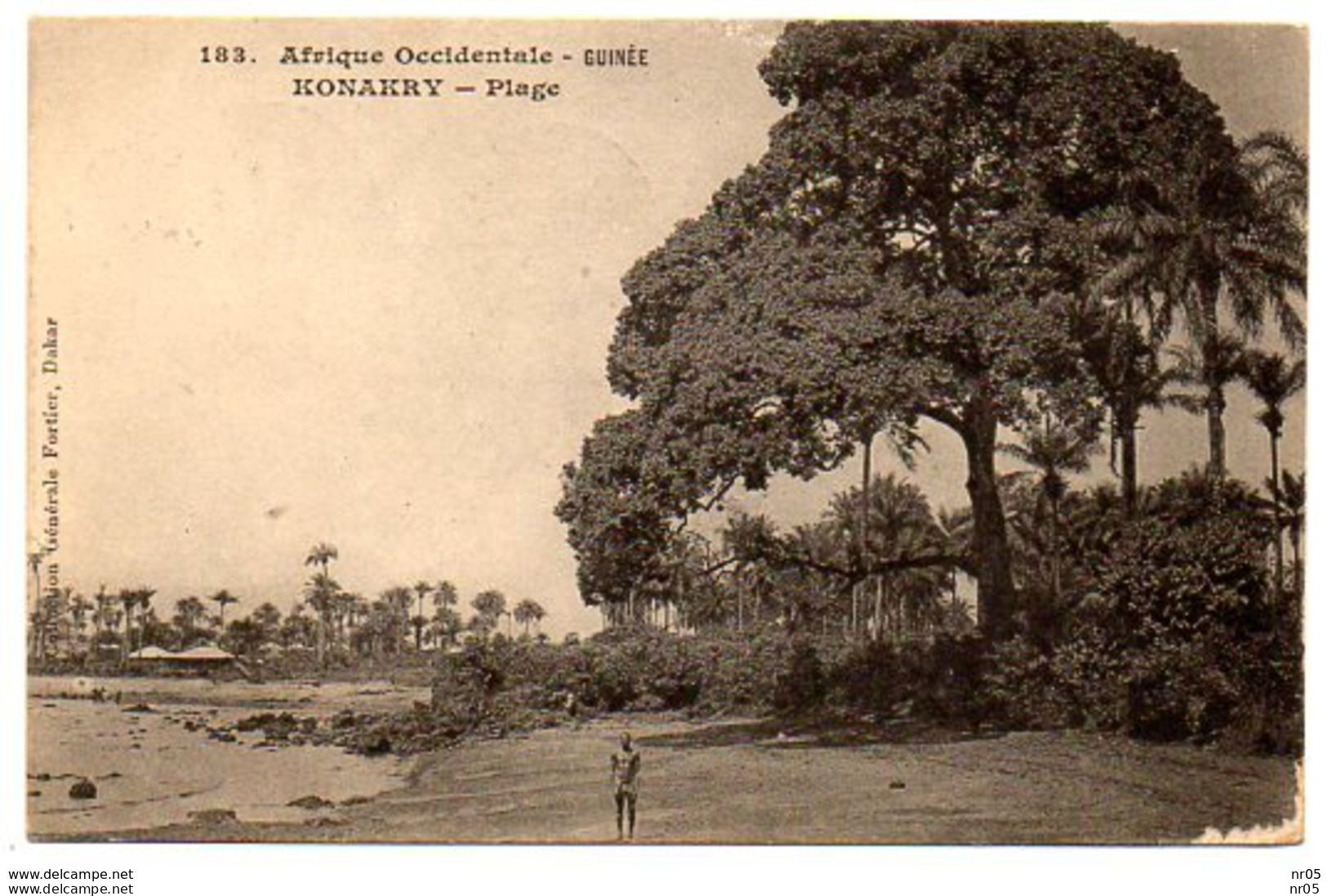 KONAKRY - Plage   GUINEE FRANCAISE ( Afrique Occidentale Francaise )  1909 - Guinée Française