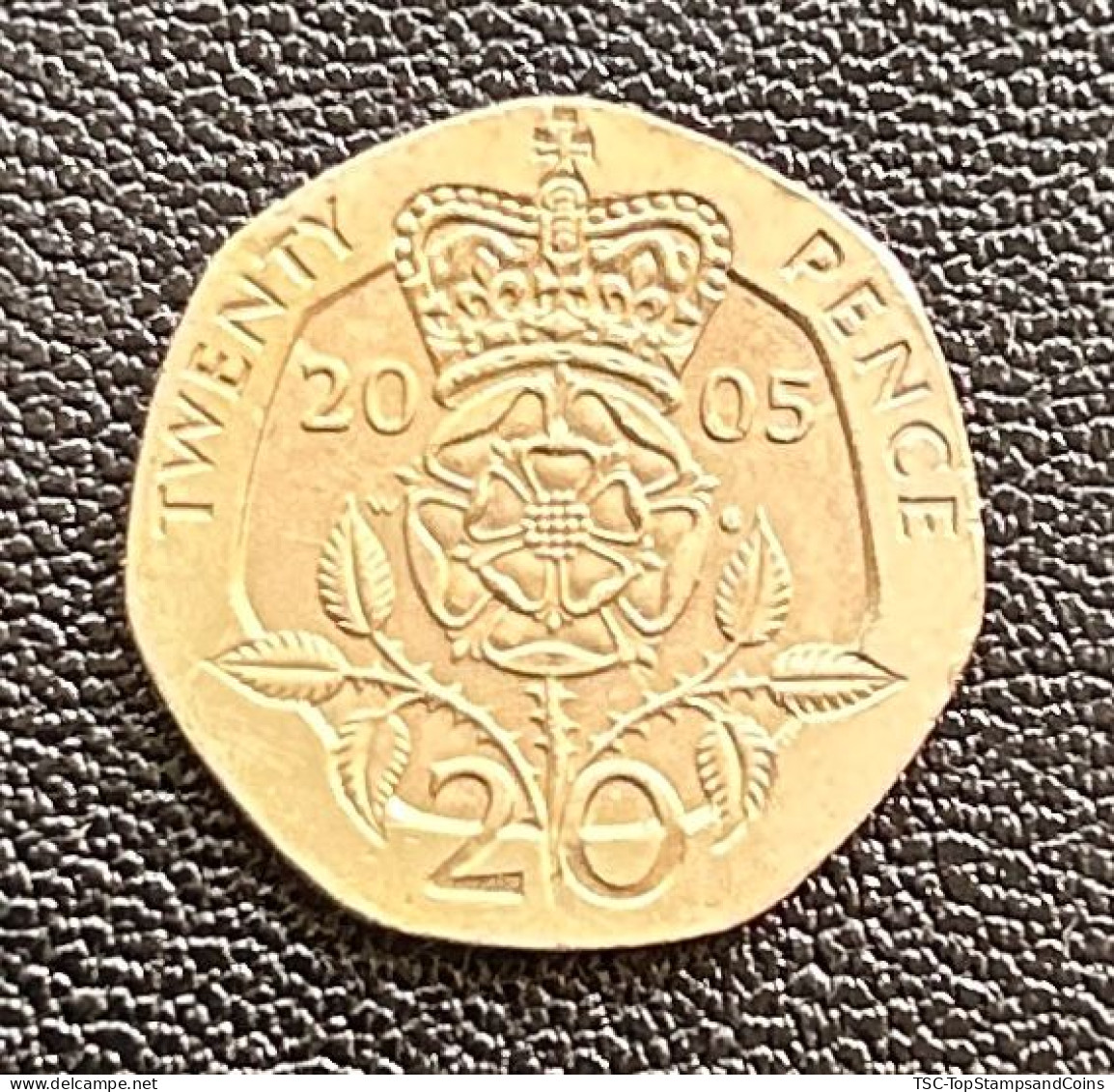 $$GB810 - Queen Elizabeth II - 4th Portrait - Tudor Rose - 20 Pence Coin - Great-Britain - 2005 - 20 Pence