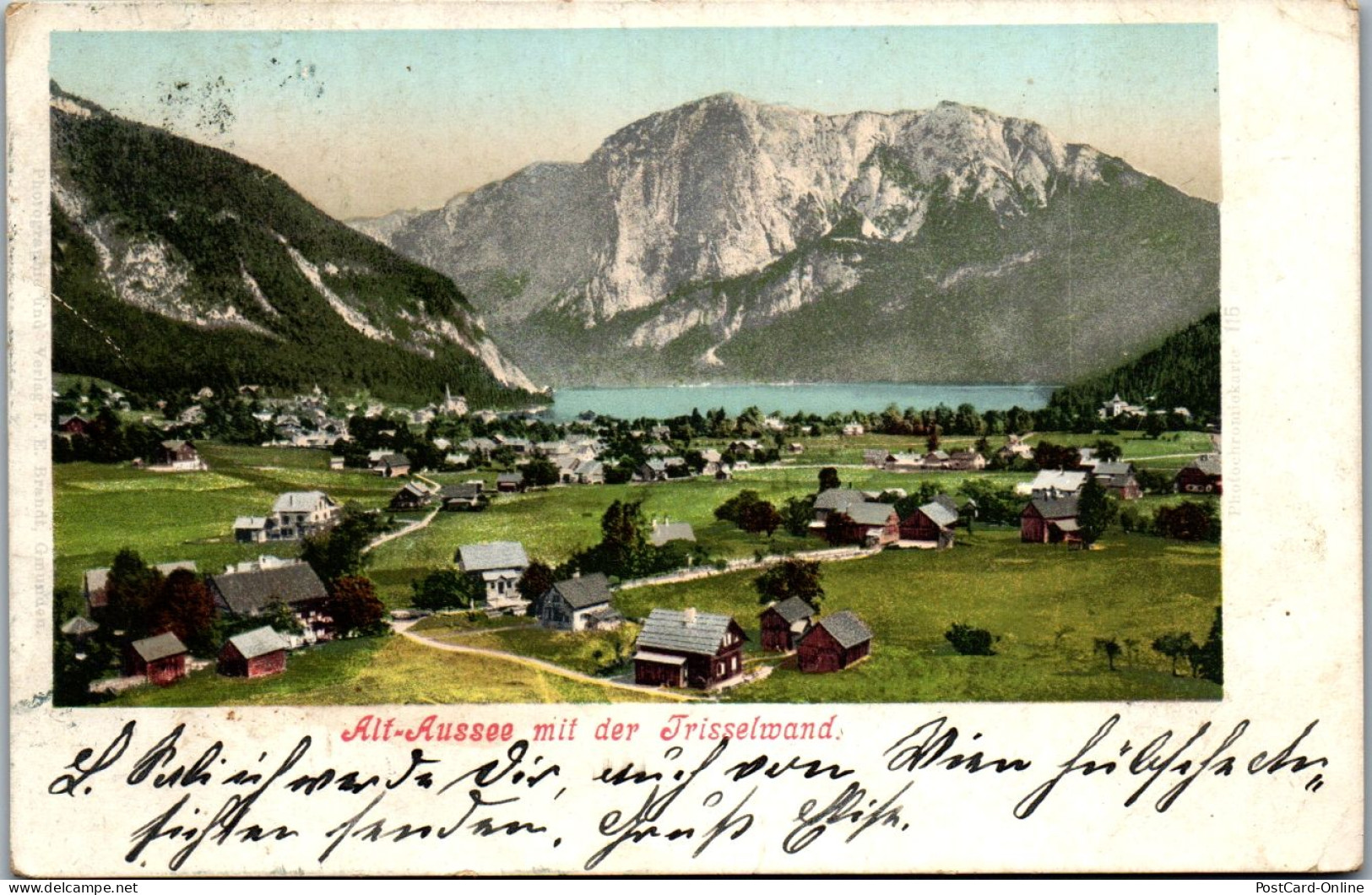 44454 - Steiermark - Alt Aussee , Mit Der Trisselwand , Panorama - Gelaufen  - Ausserland