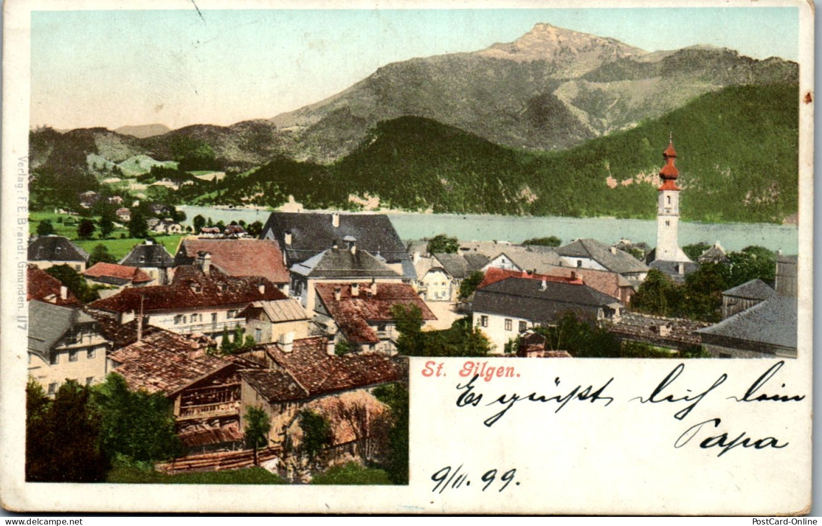 44438 - Salzburg - St. Gilgen , Panorama - Gelaufen 1899 - St. Gilgen