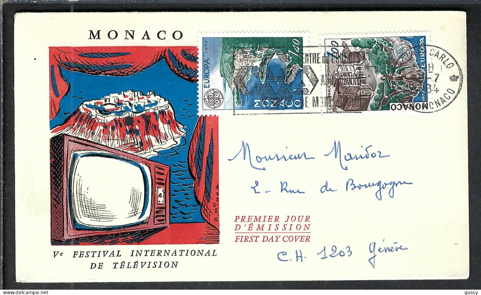 MONACO 1984: LSC Ill. De Monte Carlo à Genève - Lettres & Documents