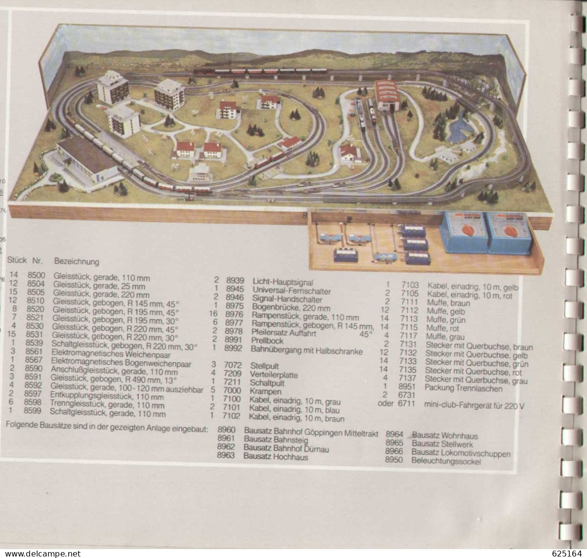 Catalogue MÄRKLIN 1975 GLEISANLAGEN 0290 Spur Z Maßstab 1:220 - Allemand