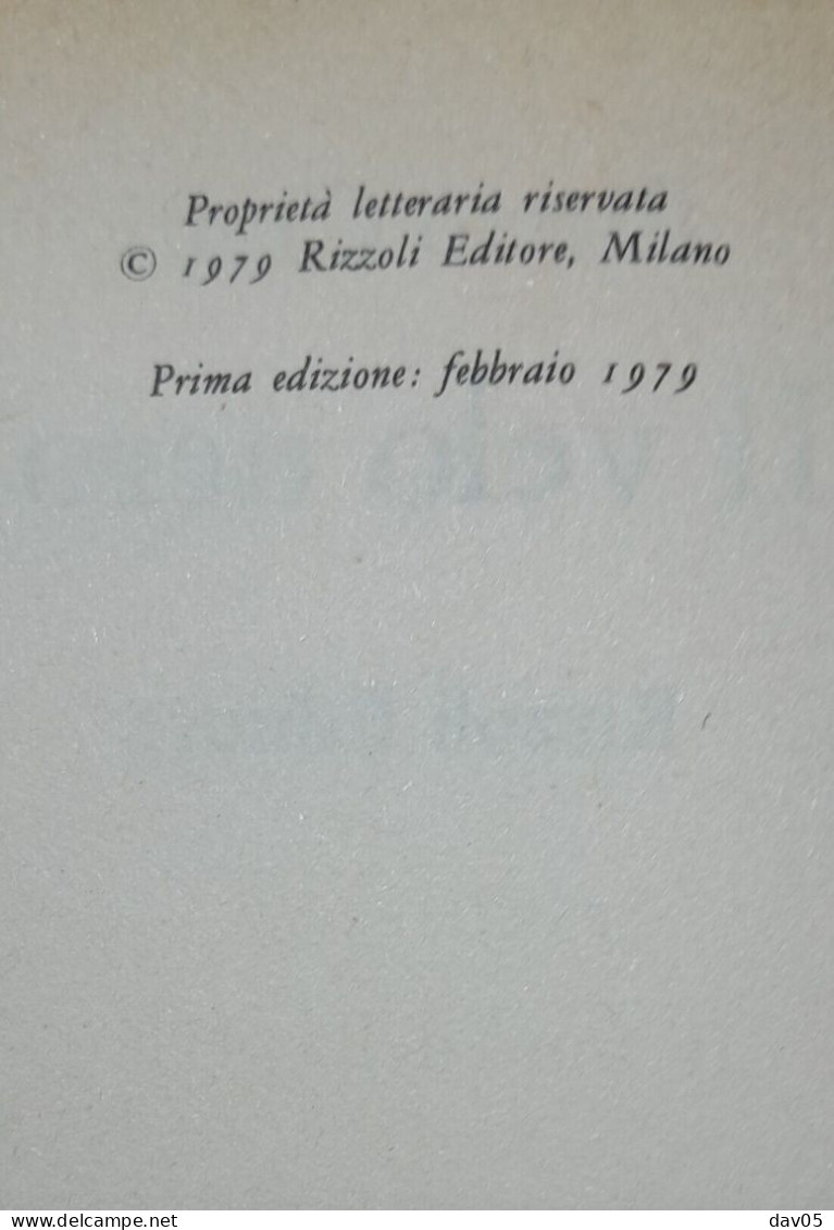Il Velo Nero PIETRO CITATI Prima Edizione 1979 Rizzoli - Azione E Avventura