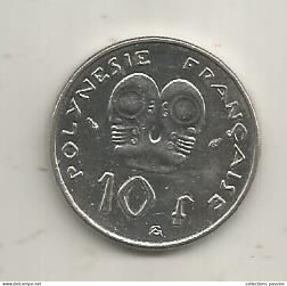 Monnaie, Polynésie Française, 10 Francs , 1986; 2 Scans - Frans-Polynesië