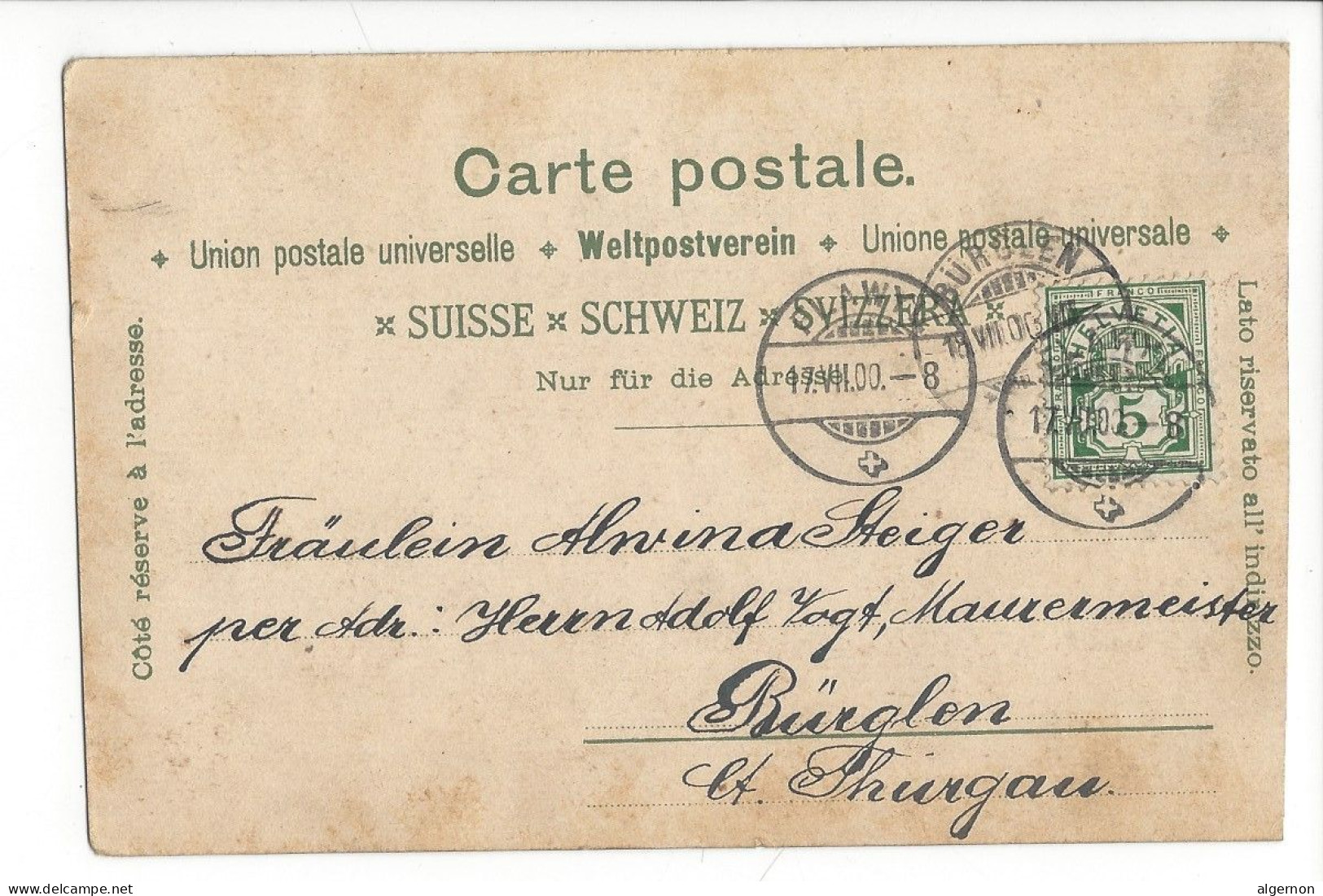 31432 - Historische Postkarte Der Schweiz Niklaus Wengi 1900 - Engi