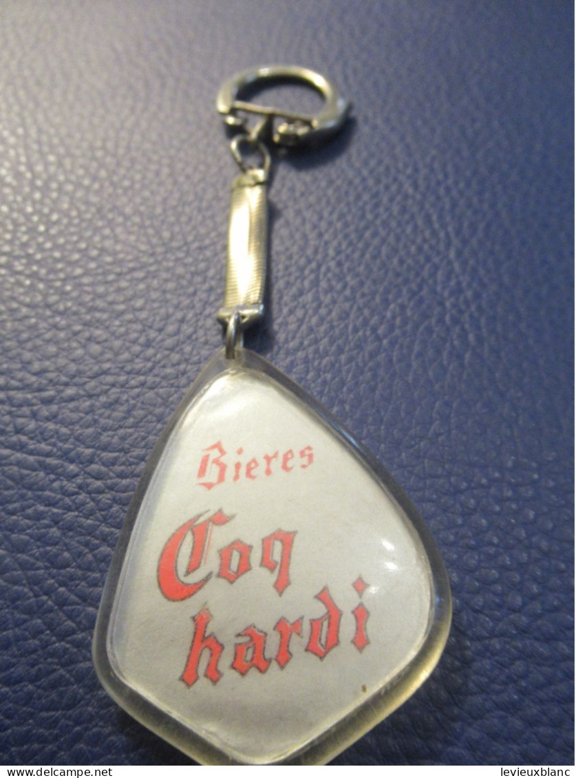 Porte-Clé Publicitaire Ancien /Bières  / " COQ HARDY  " / Avec Chaînette Serpent  /Vers 1970-1980            POC738 - Porte-clefs