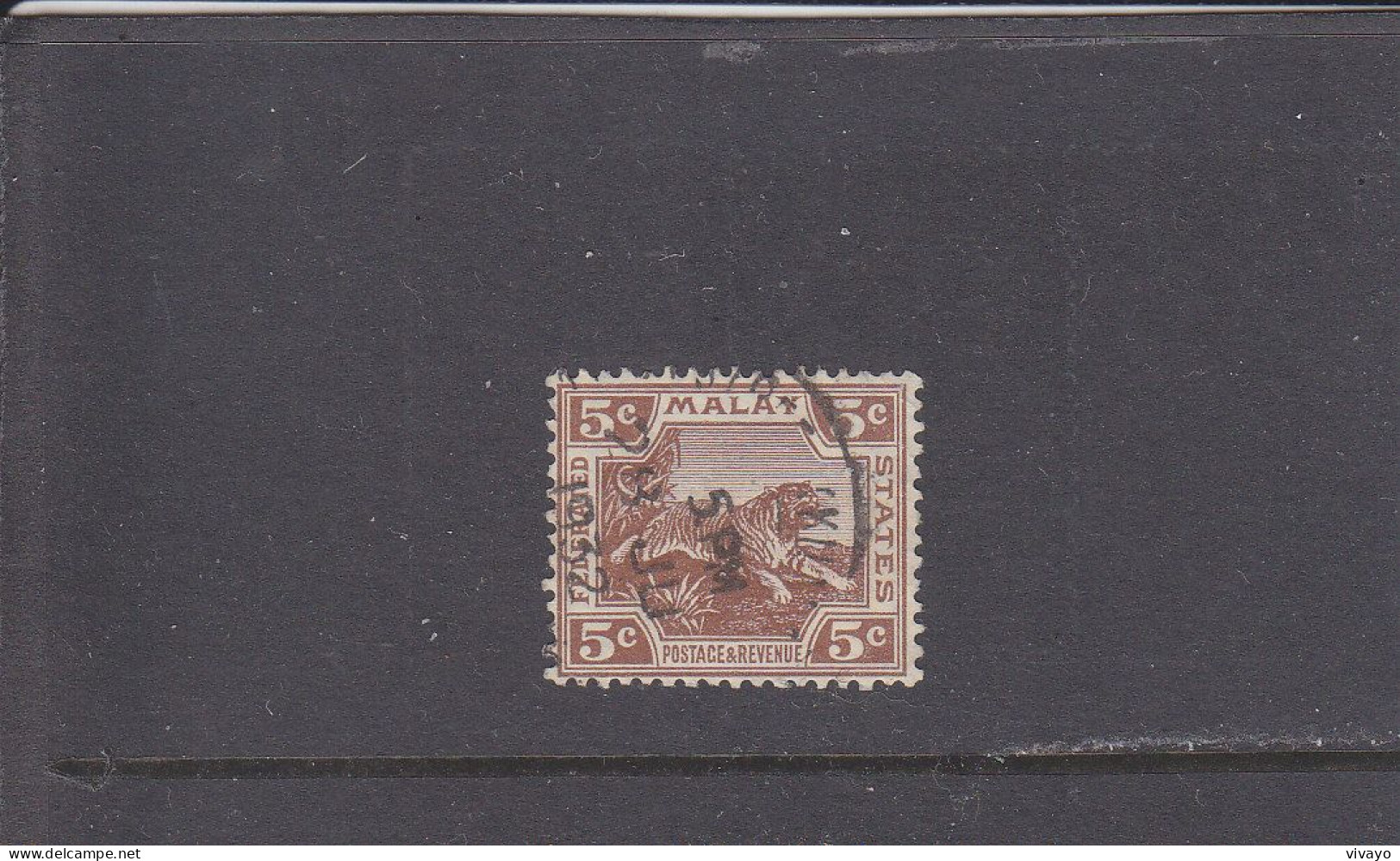 FEDERATED MALAY STATES - O / FINE CANCELLED - 1932 - TIGER - TIGRE - Mi. 60 - Federated Malay States