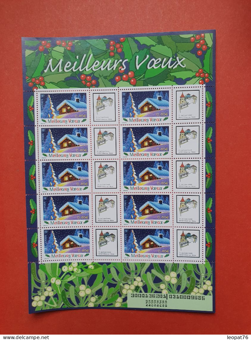 Bloc Meilleurs Vœux Personnalisé - F 3533Aa - Cote 200€ - Unused Stamps