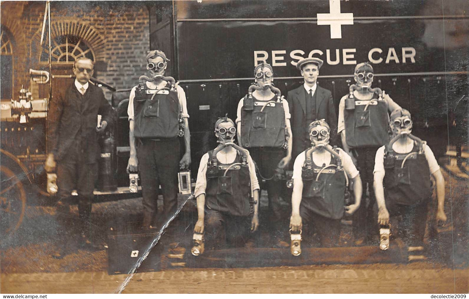 Uk52651 Rescue Car Real Photo Staffordshire Staffordshire Coal Minners Fireman - Sonstige & Ohne Zuordnung