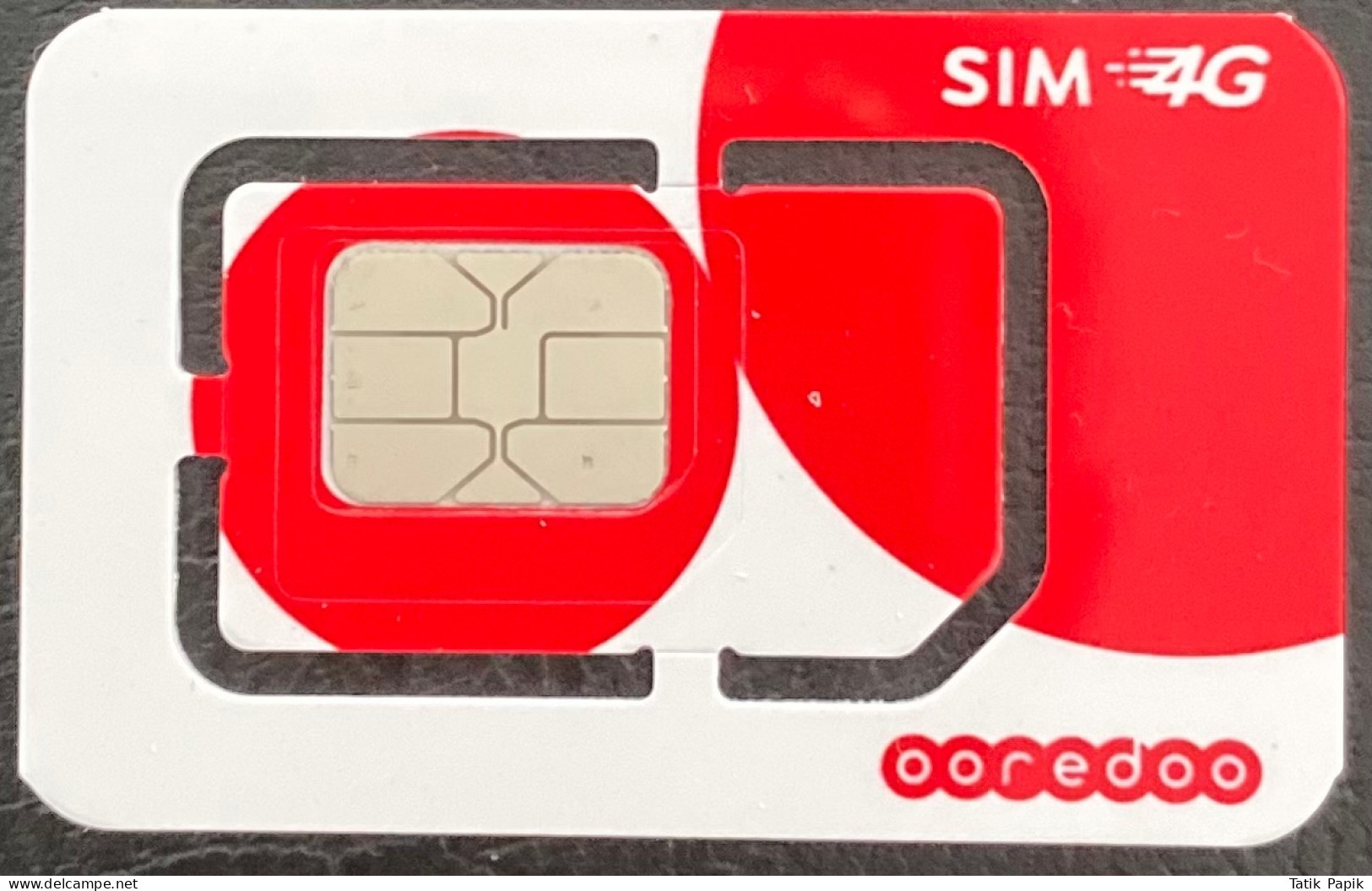 Tunisie Tunisia Ooredeoo Telecom GSM  Nano SIM Card New UNC Logo 3G 4G 5G Red White - Tunisie