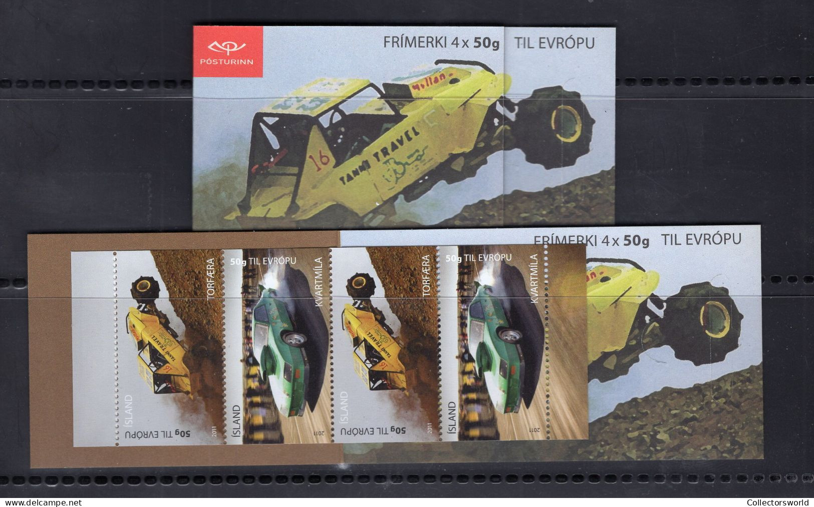 Iceland 2011 4v - 4 X 50Kr Car Auto Offroad MNH - Booklets