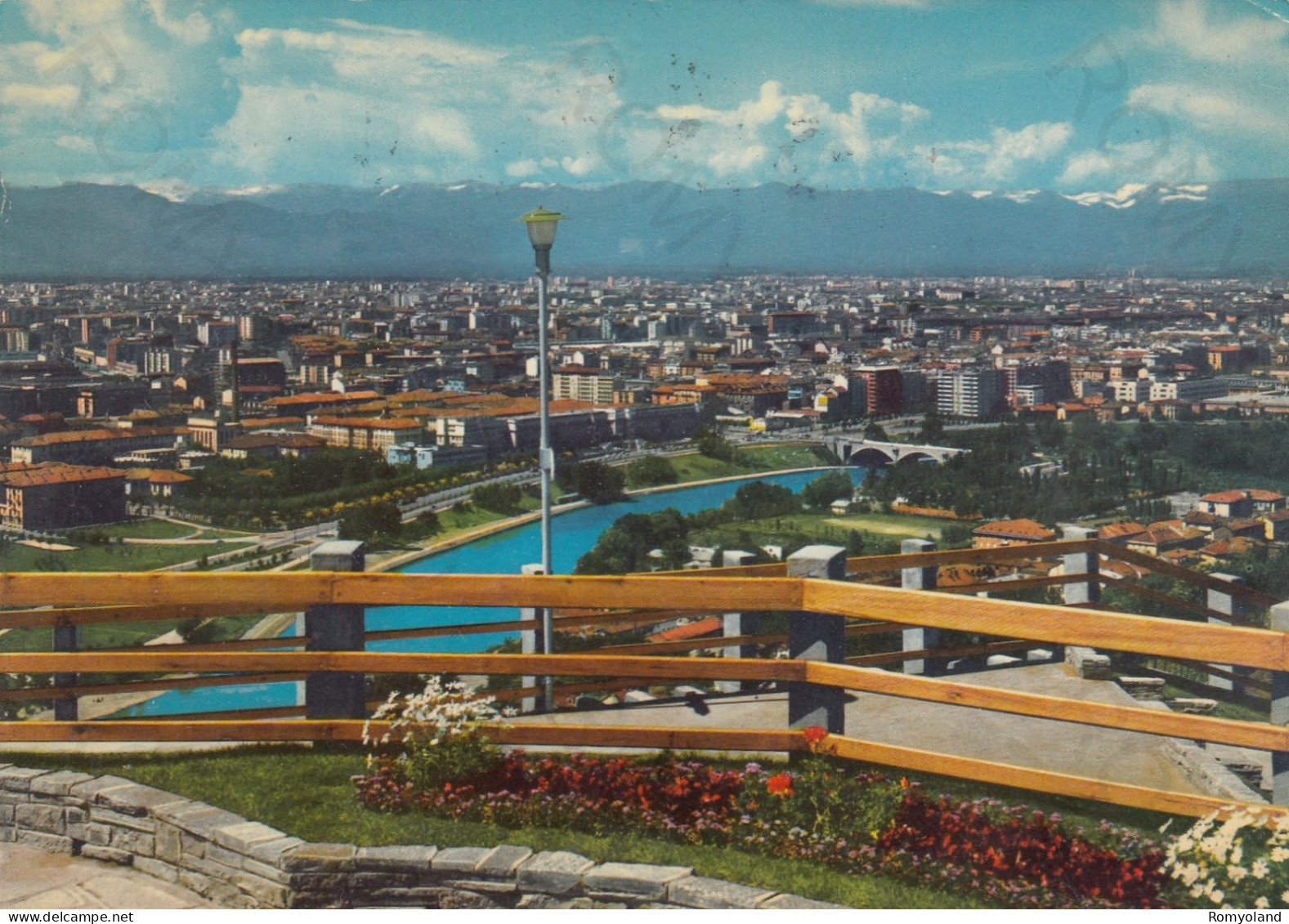 CARTOLINA  TORINO,PIEMONTE-PANORAMA DEL PARCO EUROPA-STORIA,MEMORIA,CULTURA,RELIGIONE,BELLA ITALIA,VIAGGIATA 1967 - Parcs & Jardins