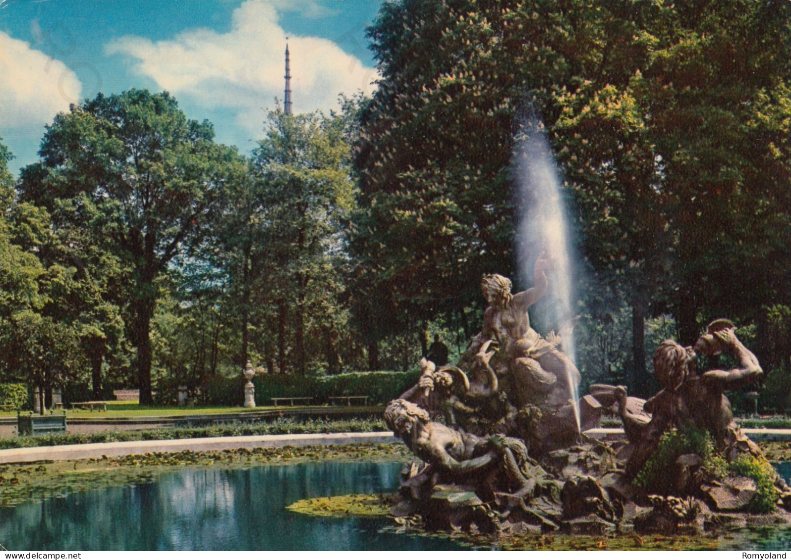 CARTOLINA  TORINO,PIEMONTE-I GIARDINI REALI-STORIA,MEMORIA,CULTURA,RELIGIONE,IMPERO ROMANO,BELLA ITALIA,VIAGGIATA 1973 - Parcs & Jardins