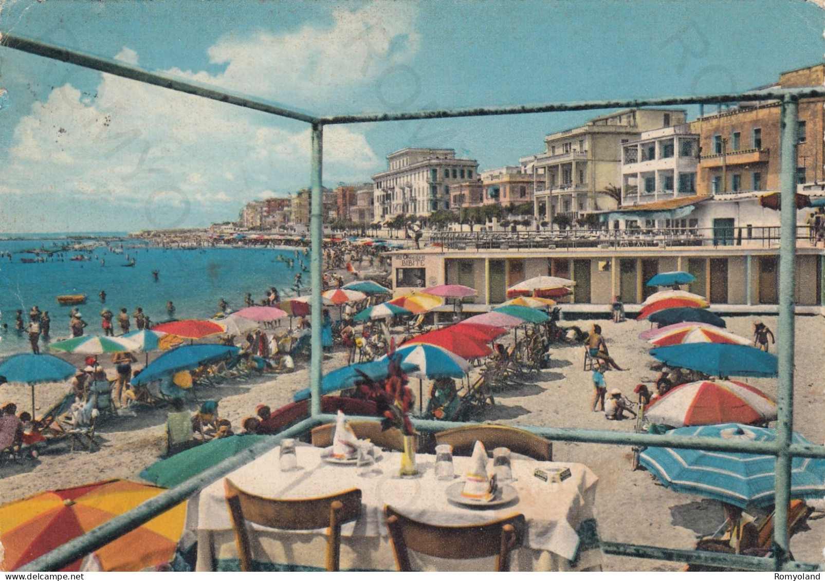 CARTOLINA  ANZIO,ROMA,LAZIO-RIVIERA DI PONENTE-SPIAGGIA,MARE,SOLE,VACANZA,LUNGOMARE,BARCHE,BELLA ITALIA,VIAGGIATA 1962 - Multi-vues, Vues Panoramiques