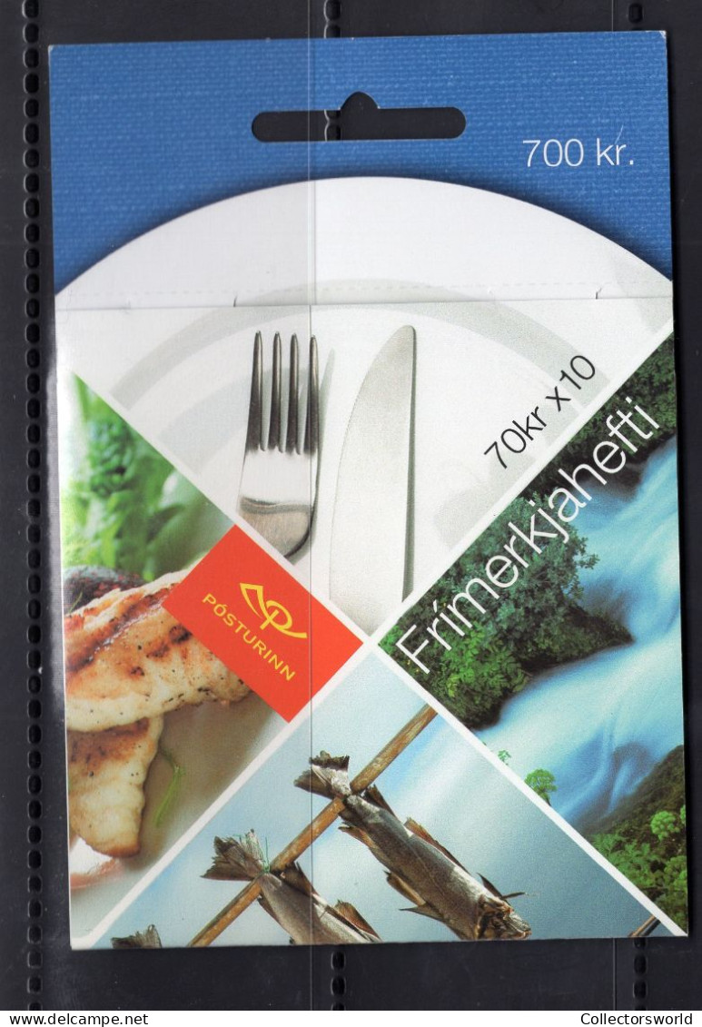 Iceland 2005 10v - 10 X 70Kr Gastronomy Food Fish MNH - Cuadernillos