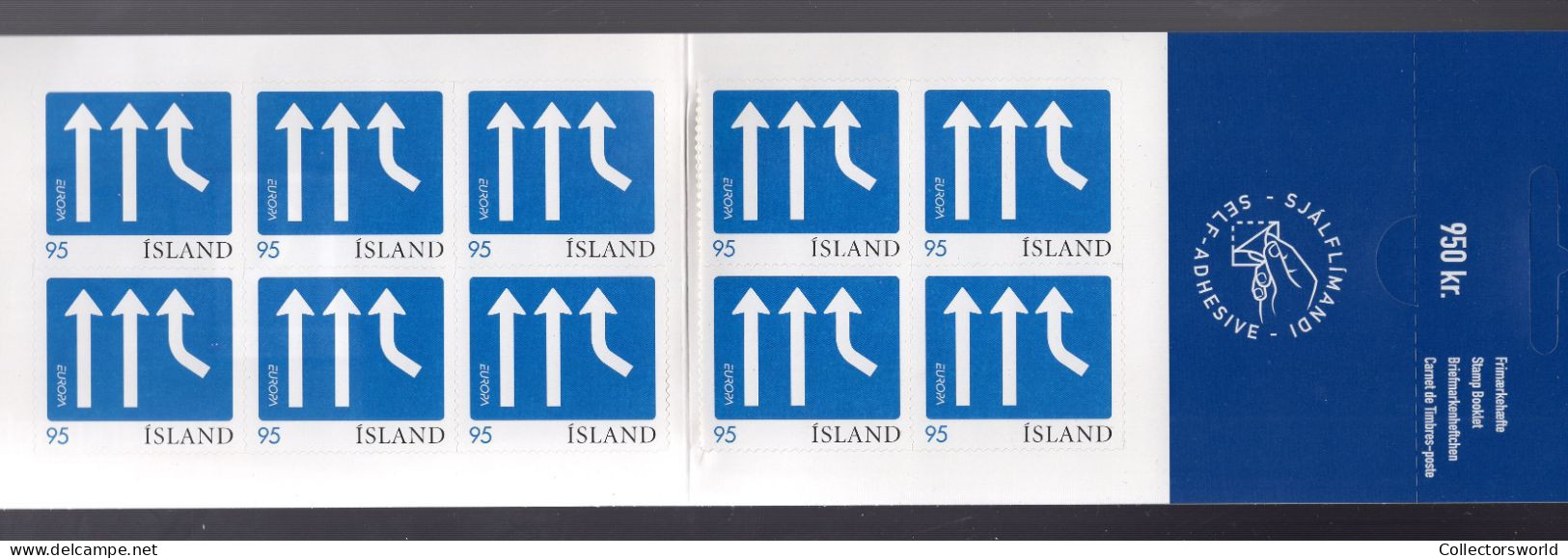 Iceland 2005 10v - 10 X 95Kr Europa Self-Adh MNH - Booklets