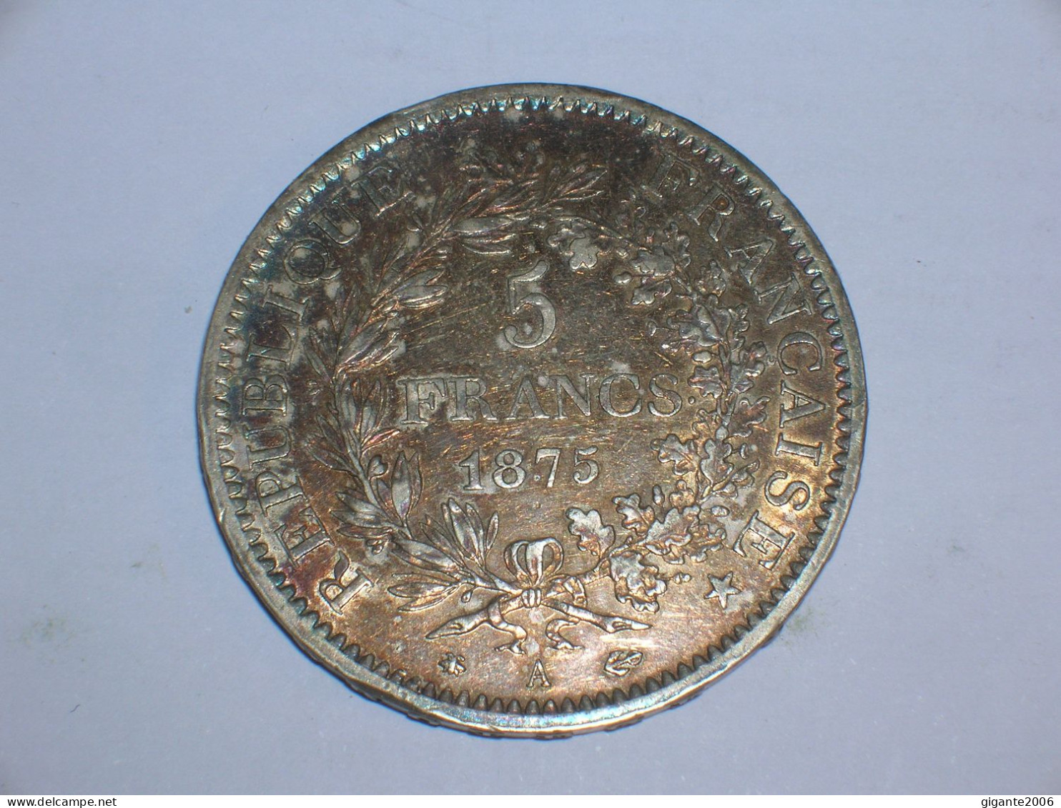 FRANCIA 5 FRANCOS 1875 A (14003) - 5 Francs