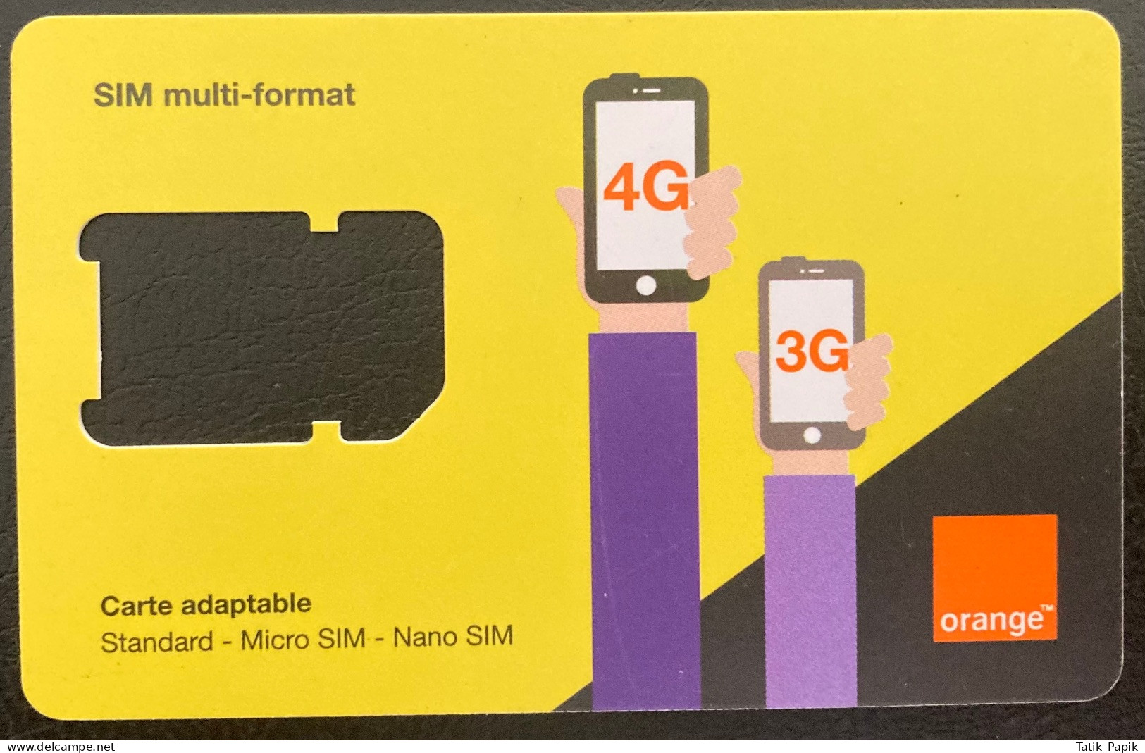 Tunisie Tunisia Orange Telecom GSM  Nano SIM Card Used Logo 3G 4G 5G - Tunisie