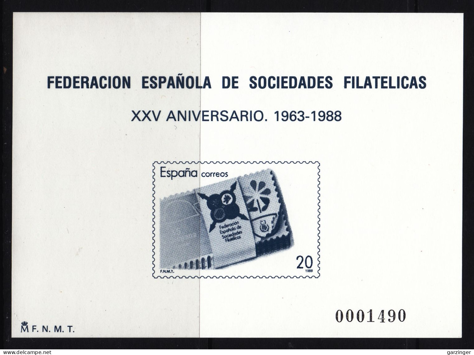 1988 PRUEBAS OFICIALES EDIFIL 16. NUEVO **/MNH. VALOR CATALOGO 84€. - Fogli Ricordo