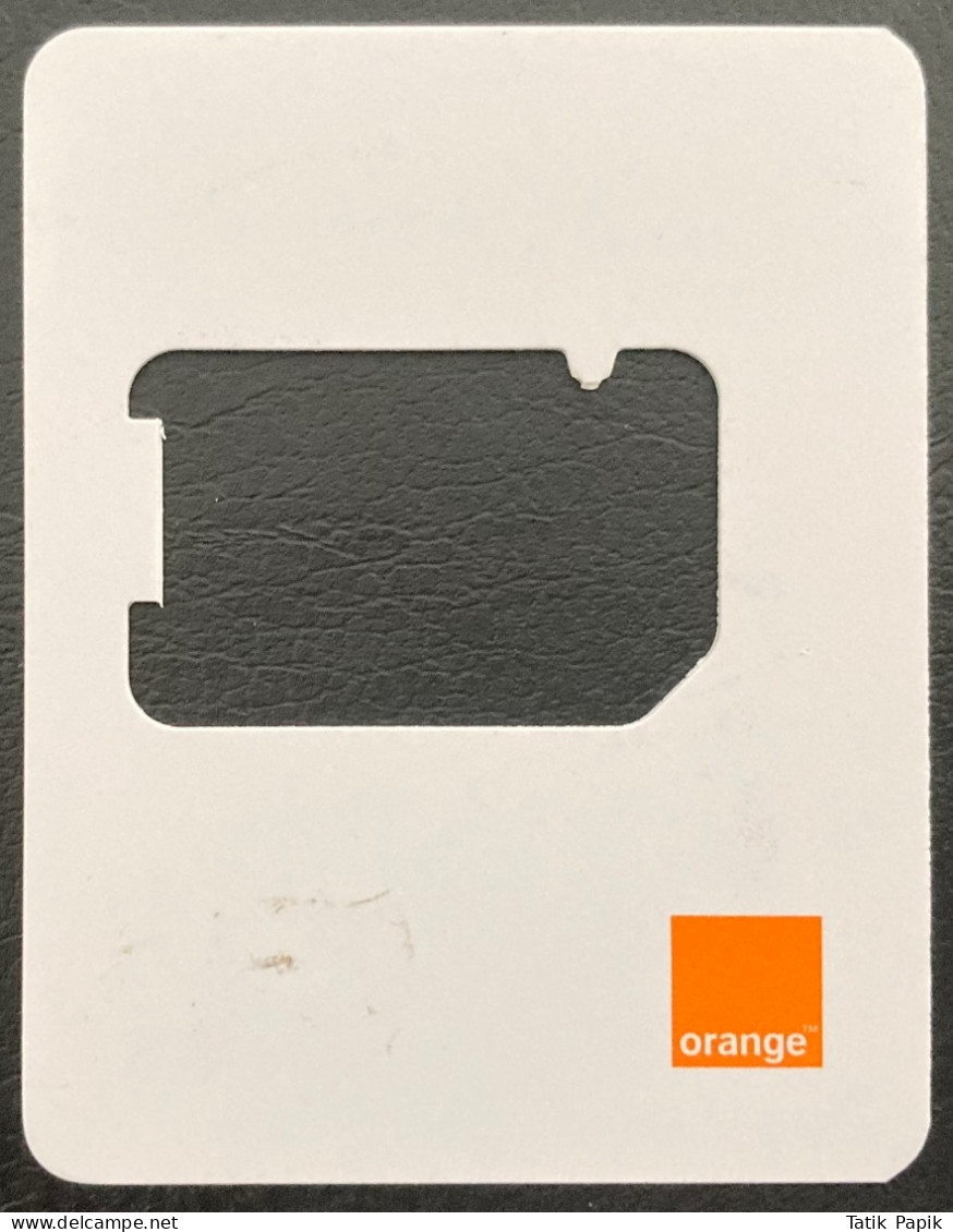 France Orange Telecom GSM  Nano SIM Card Used Logo 3G 4G 5G - Tunisia