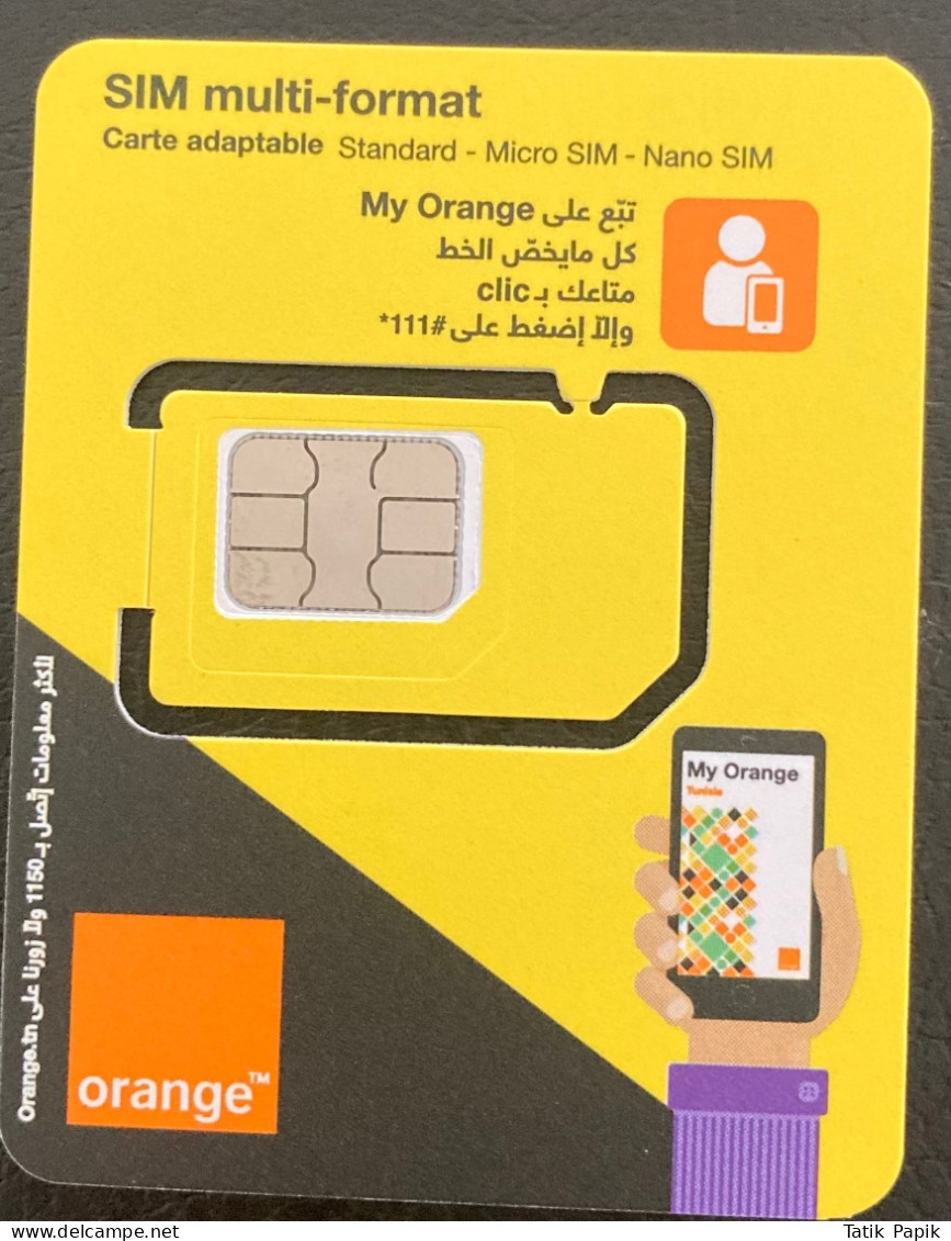 Tunisie Tunisia Orange Telecom GSM  Nano SIM Card New UNC Logo 3G 4G 5G - Tunisie