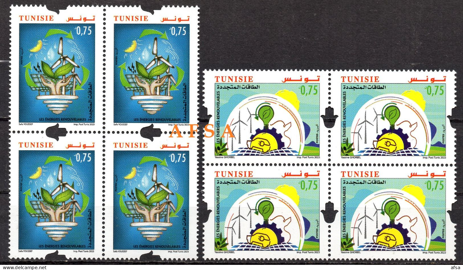 2023-Renewable Energies (full Set-bloc 4) MNH**//Les énergies Renouvelables (série En Bloc De 4) Neufs** - Protection De L'environnement & Climat