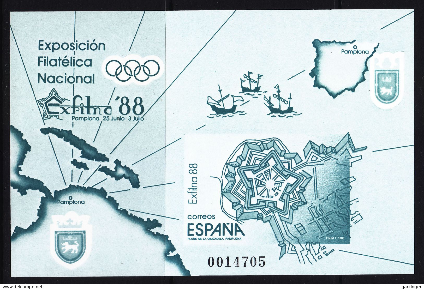 1988 PRUEBAS OFICIALES EDIFIL 15A. NUEVO **/MNH. VALOR CATALOGO 45€. - Commemorative Panes