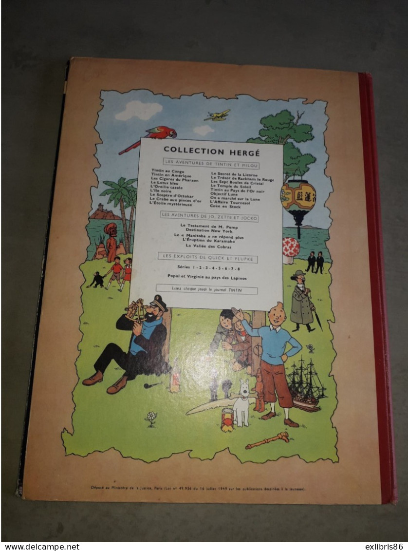 TINTIN COKE EN STOCK EDITION ORIGINALE B24 - Hergé