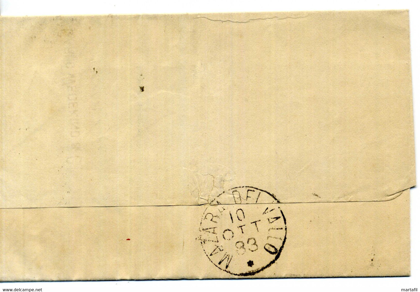 1888 Lettera Da Palermo Per Mazara Del Vallo, Mazzara, Affr. 20 Centesimi Arancio - Marcofilía